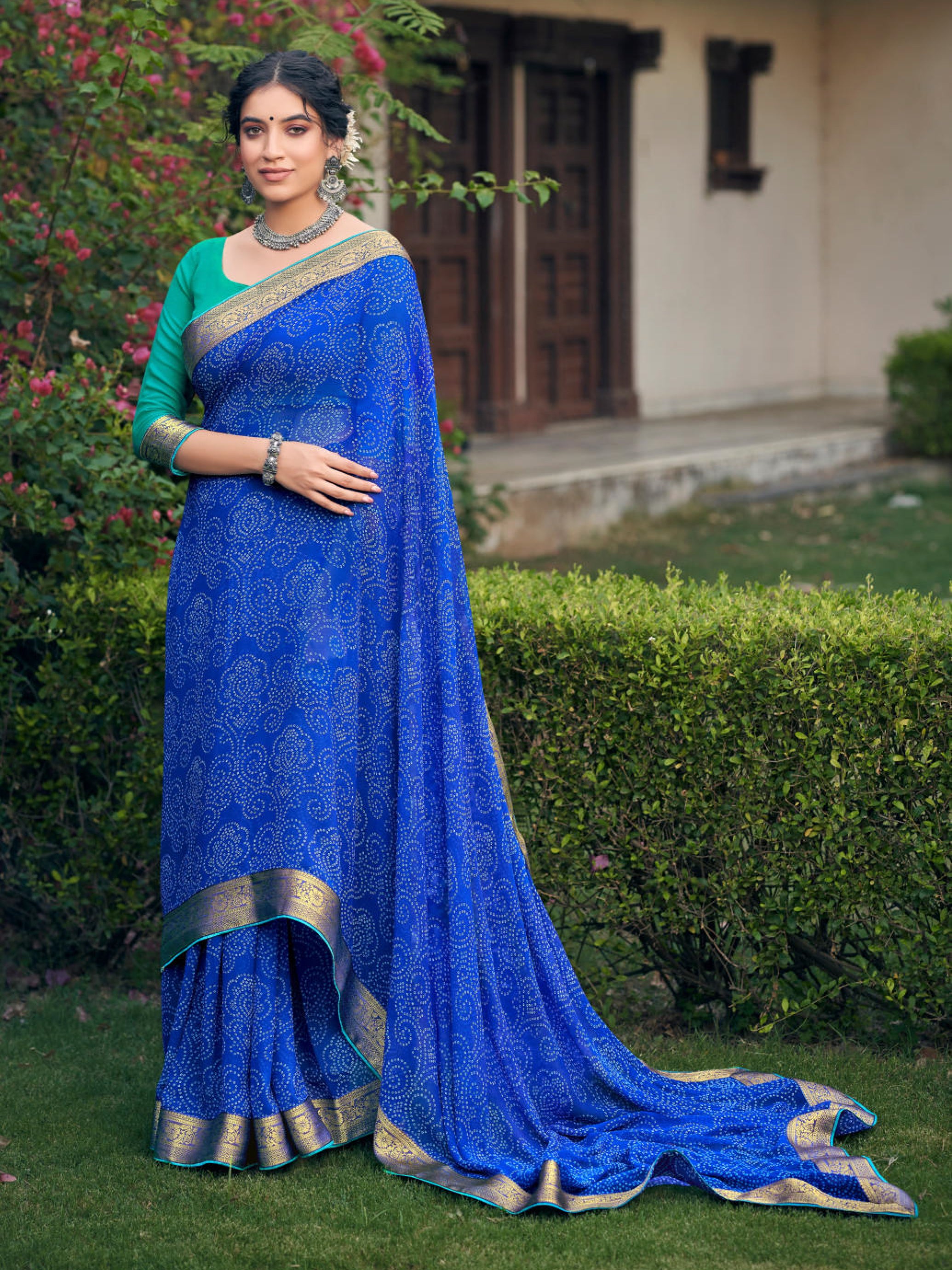 Tanvi Bandhani Saree
