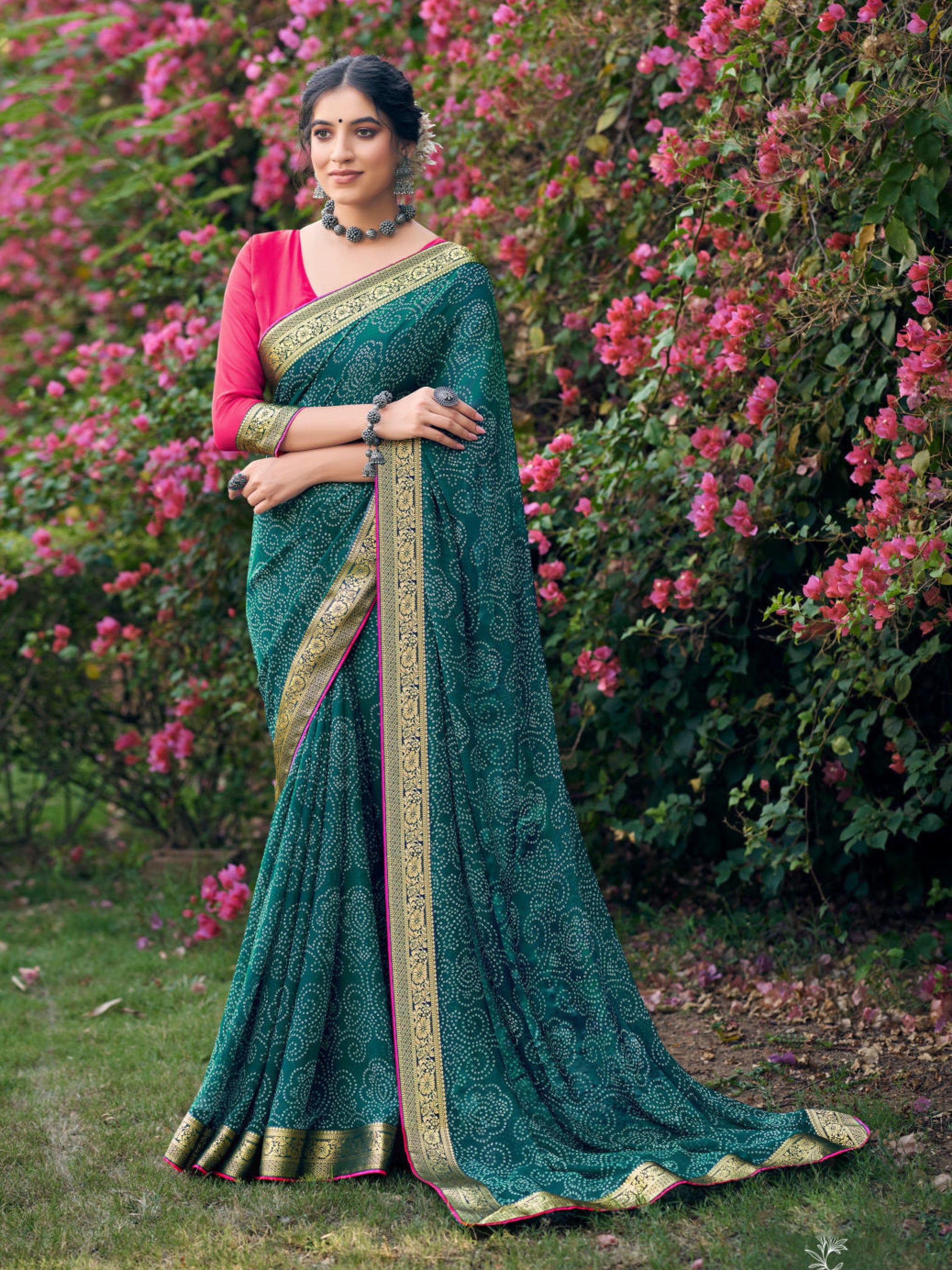 Tanvi Bandhani Saree