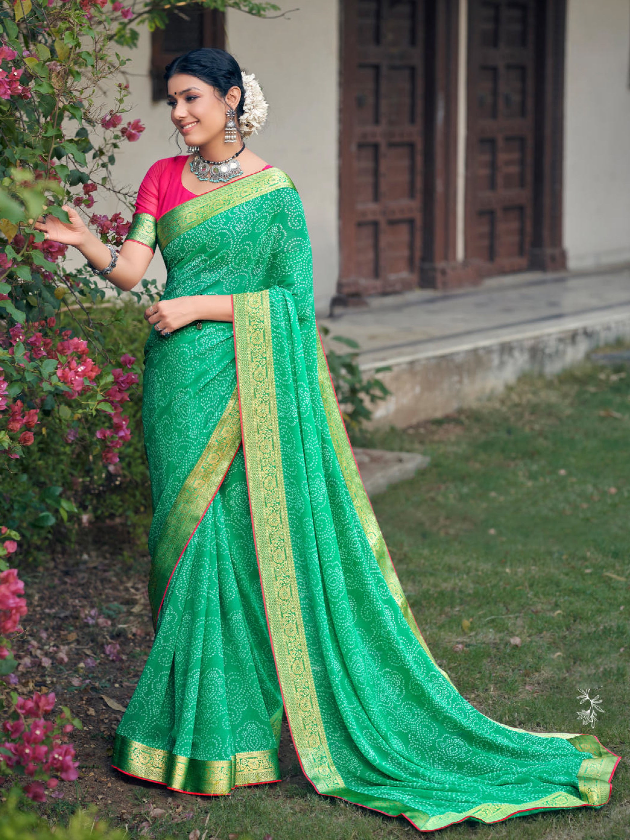 Tanvi Bandhani Saree