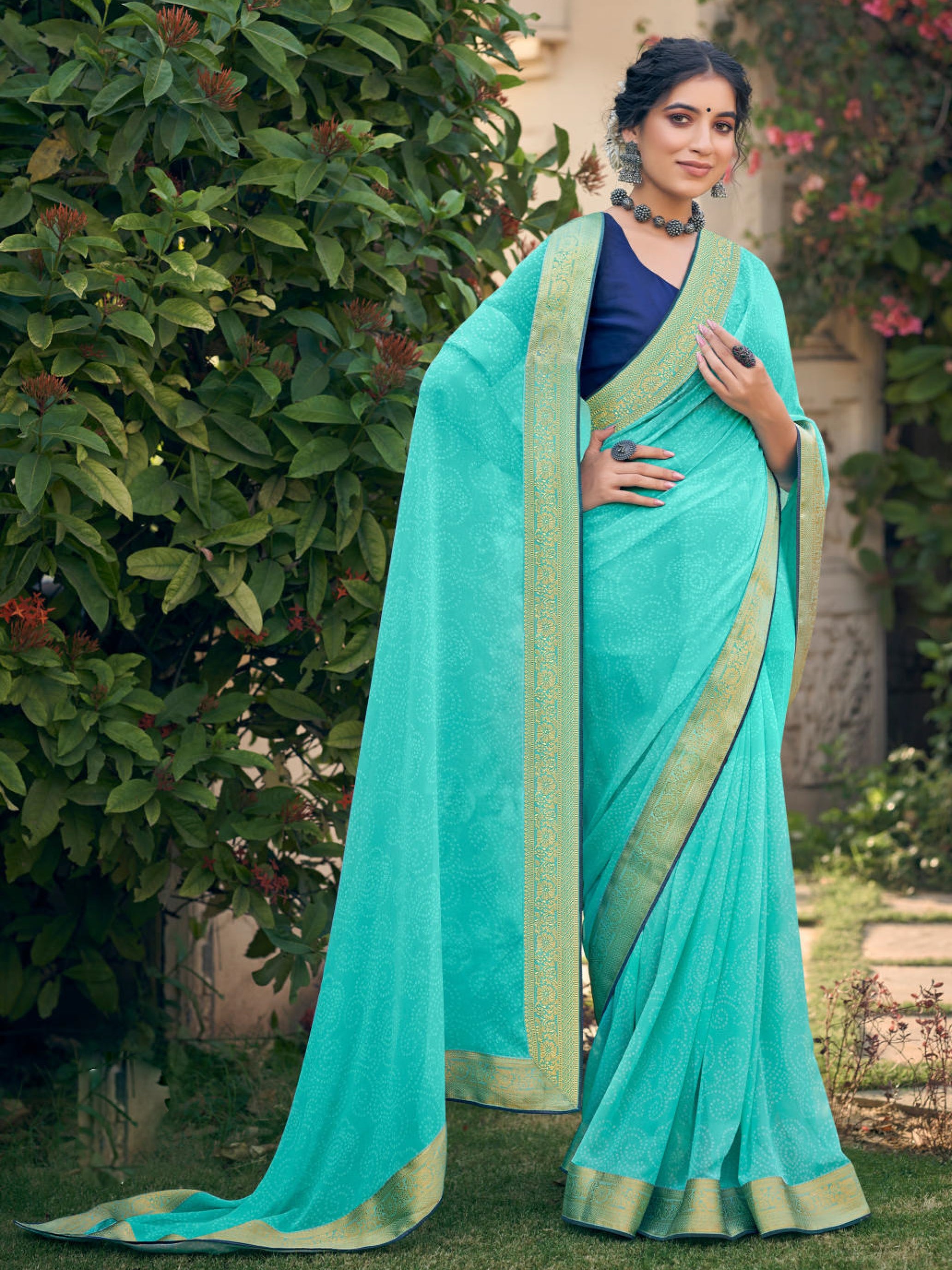 Tanvi Bandhani Saree