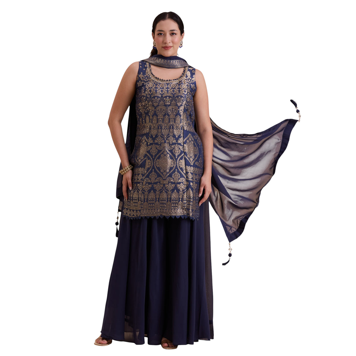 Umangi Silk Palazzo Suit
