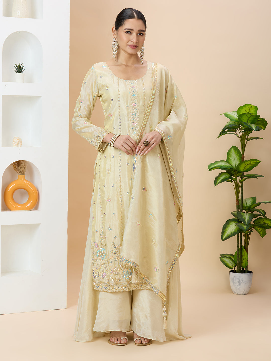 Visha Palazzo Suit - Roop Darshan