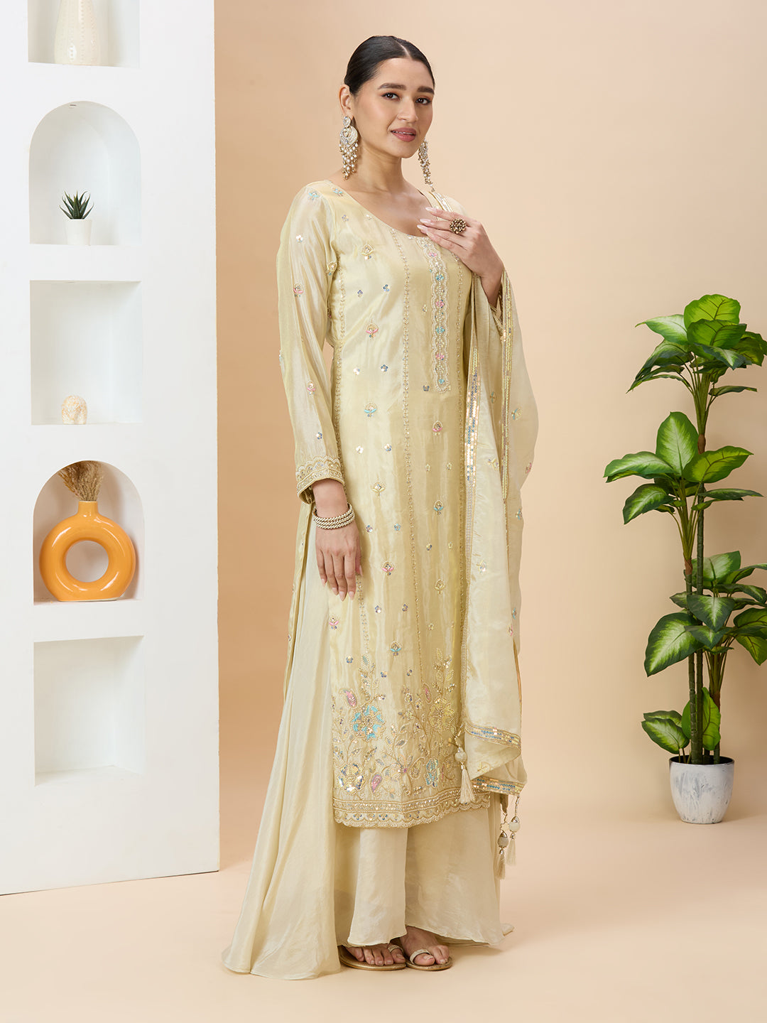 Visha Palazzo Suit - Roop Darshan