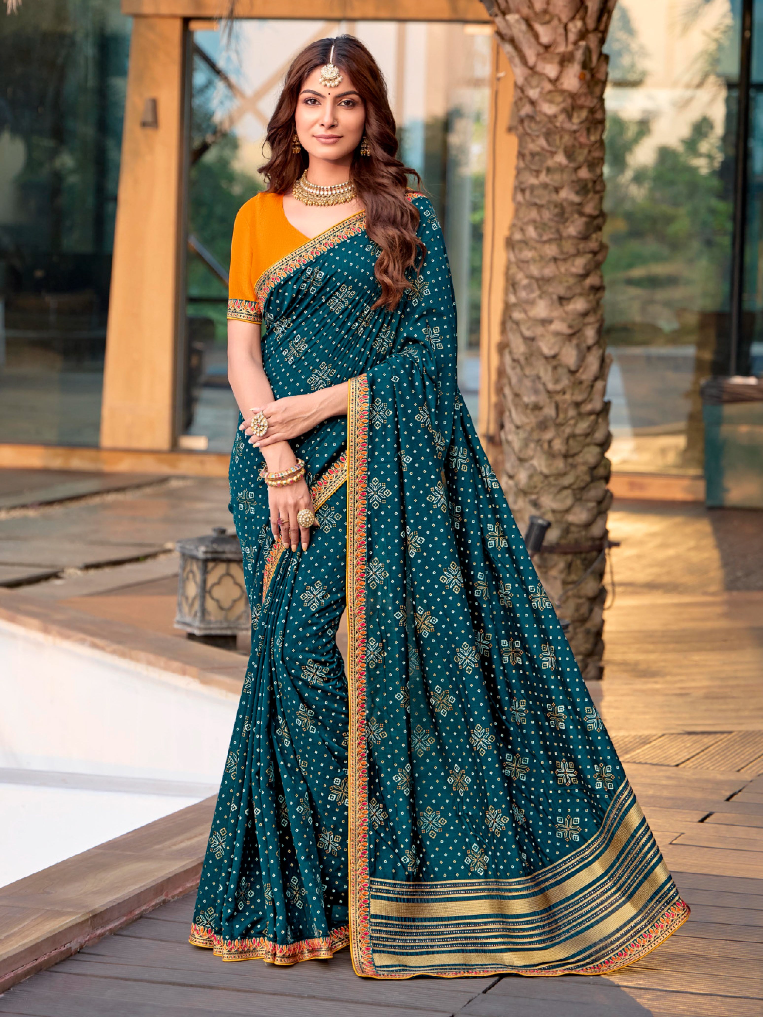 Pranali Bandhani Saree