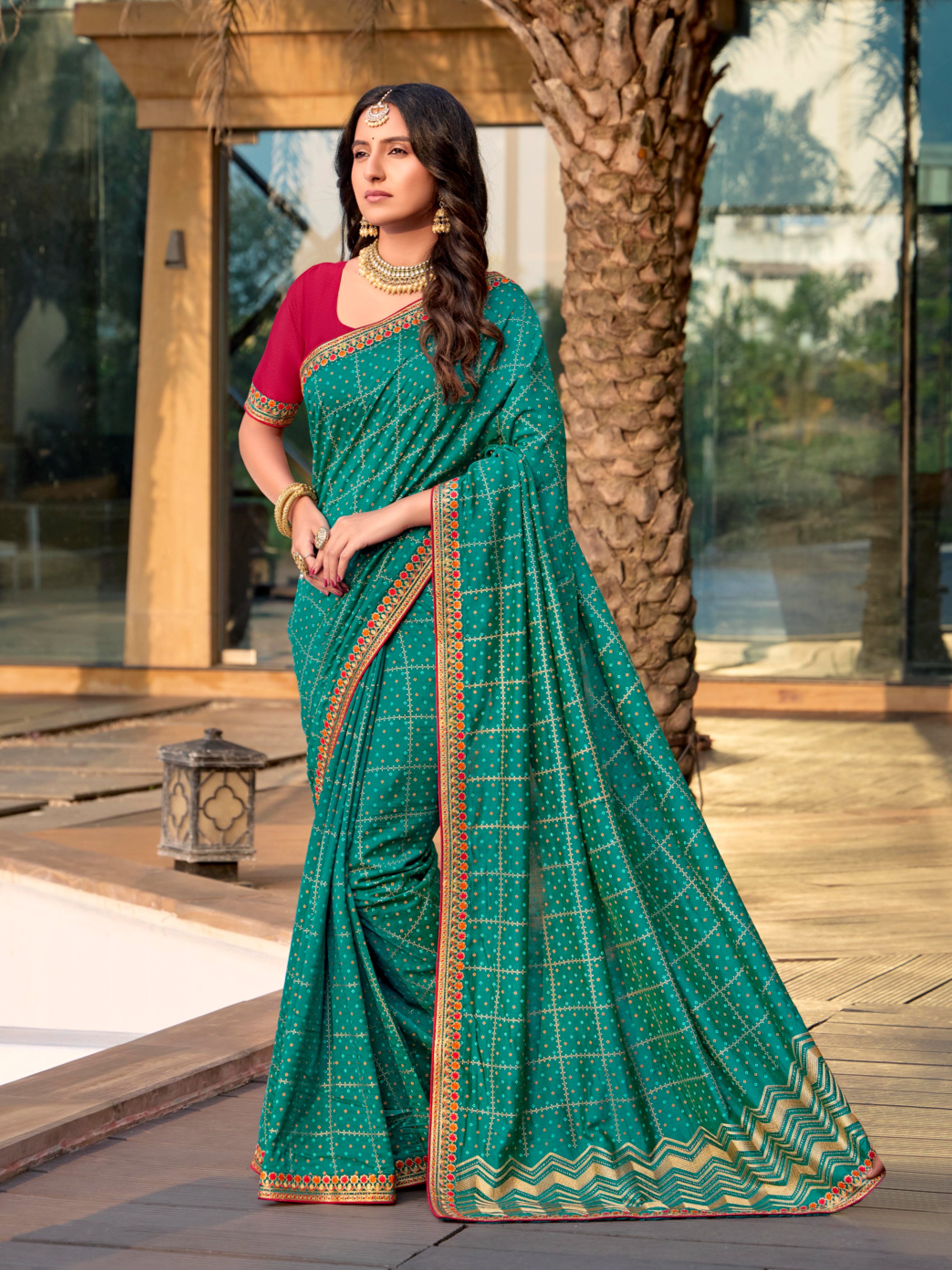 Pranali Bandhani Saree