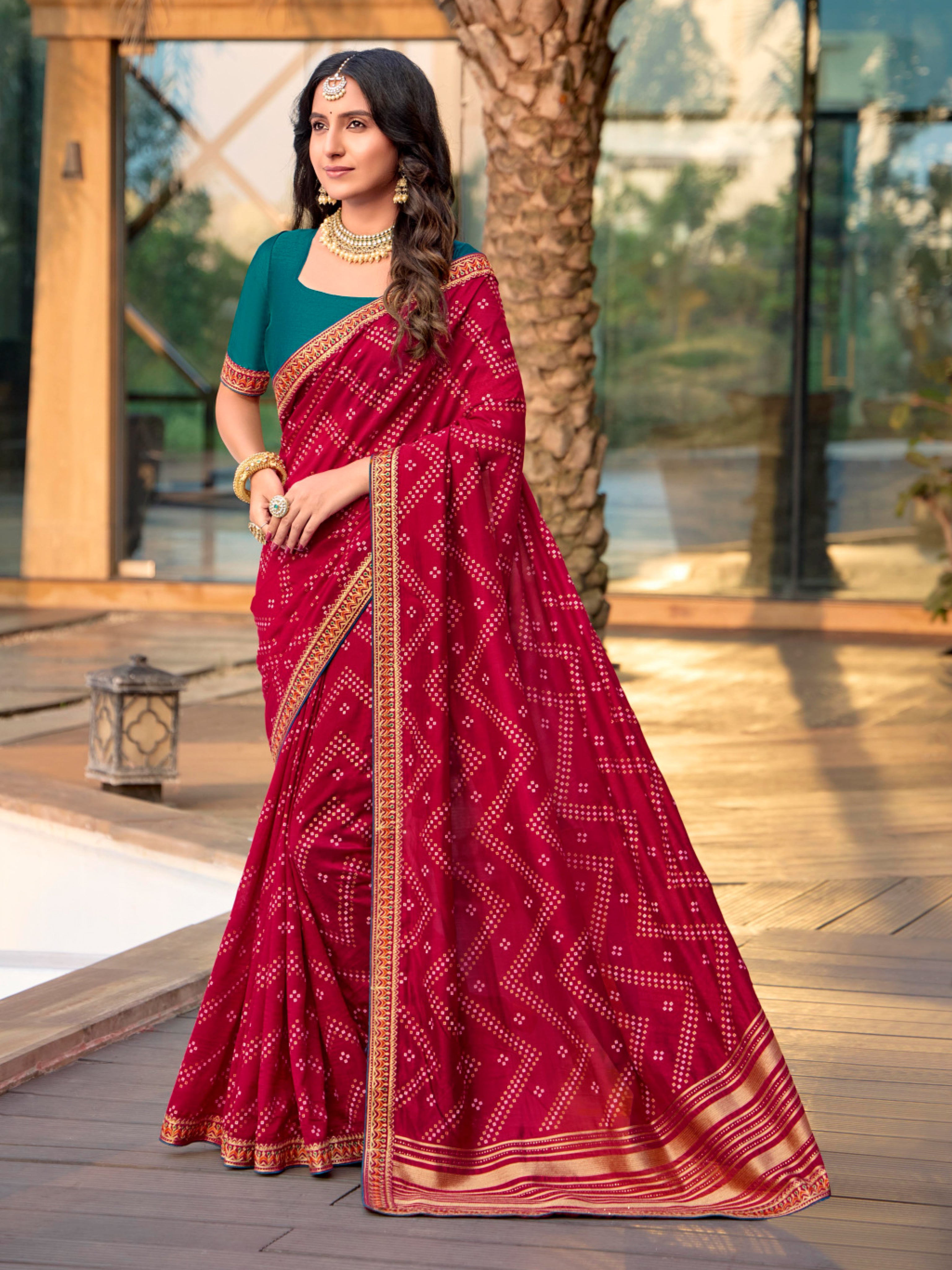 Pranali Bandhani Saree