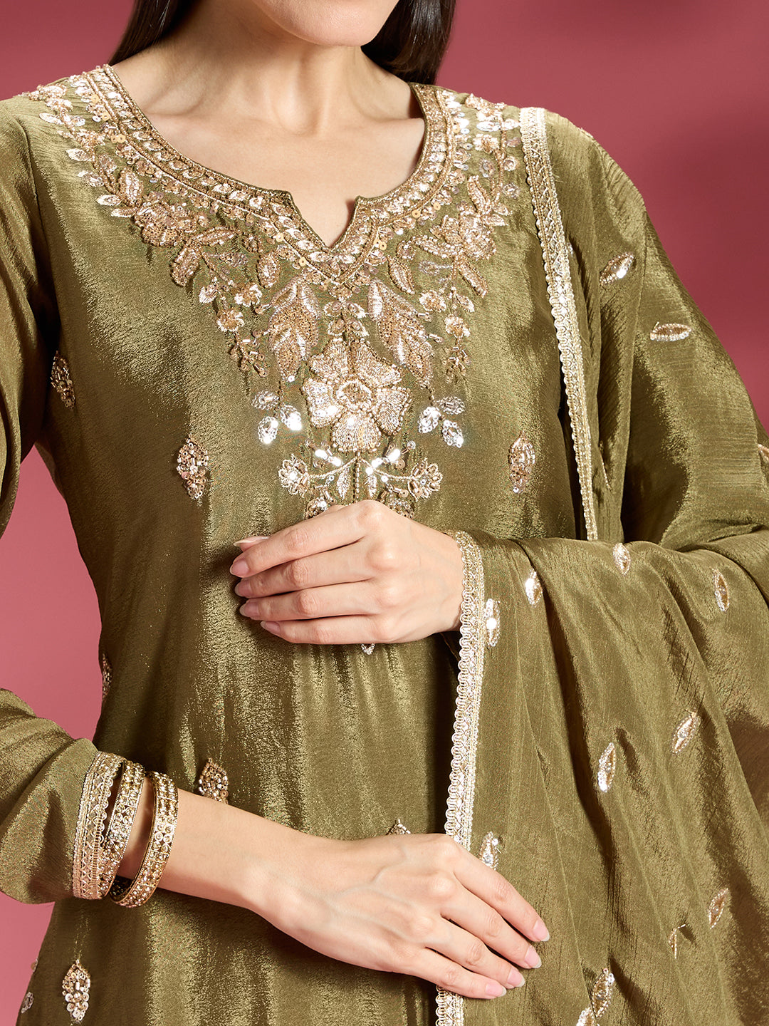 Daina Vichitra Silk Palazzo Suit