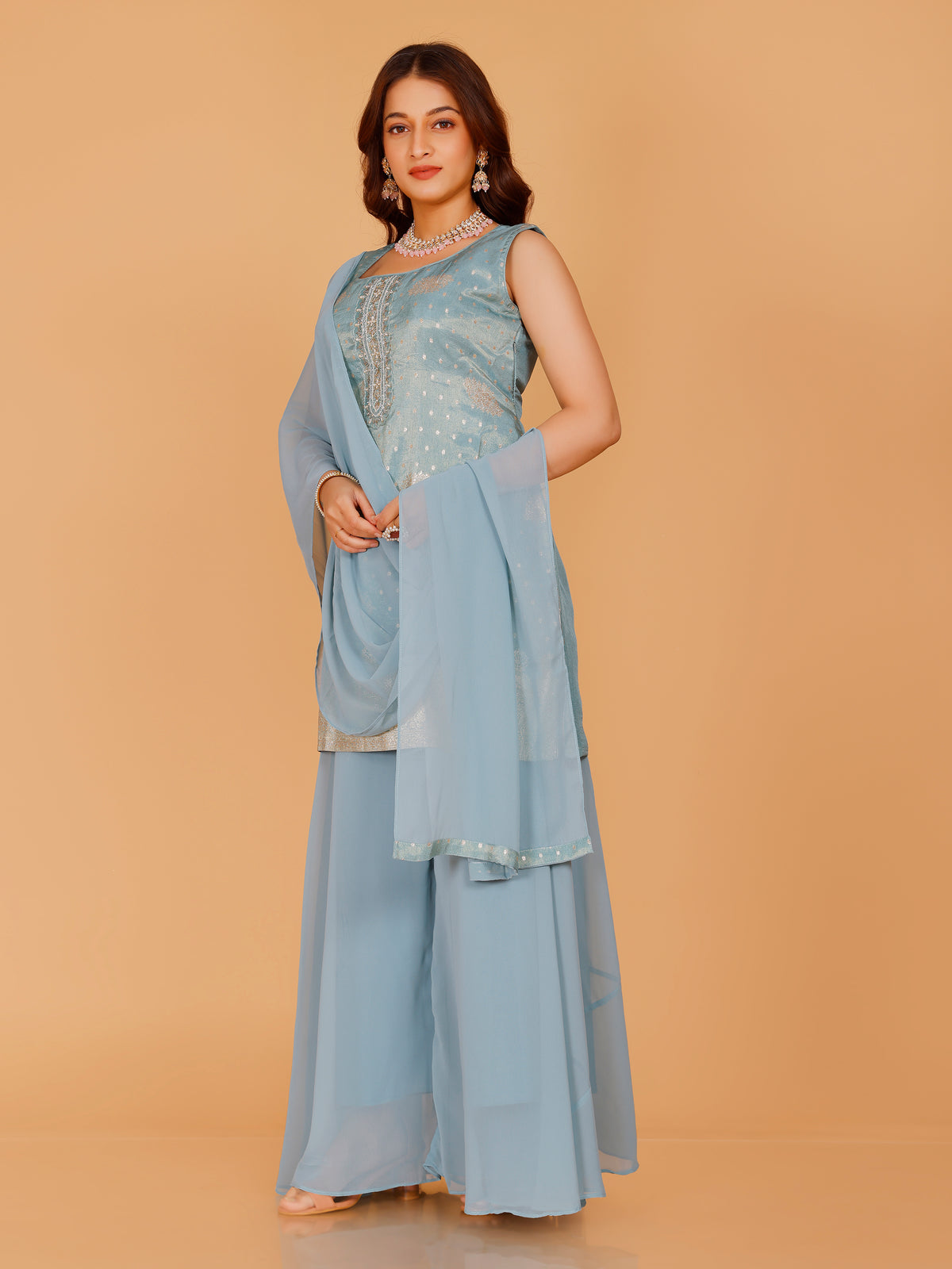 Aarya Silk Palazzo Suit