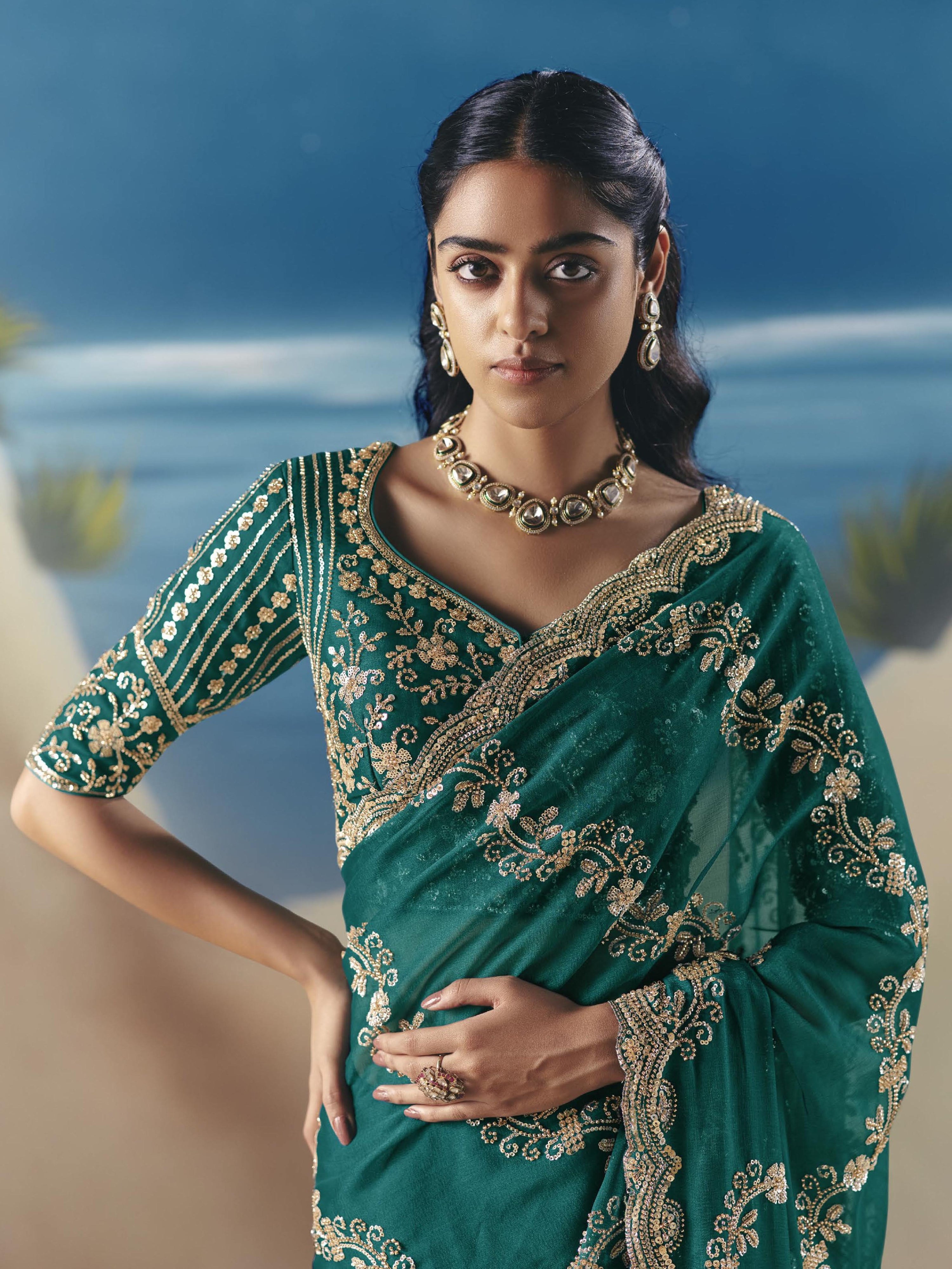 Mahima Choli Saree - Roop Darshan