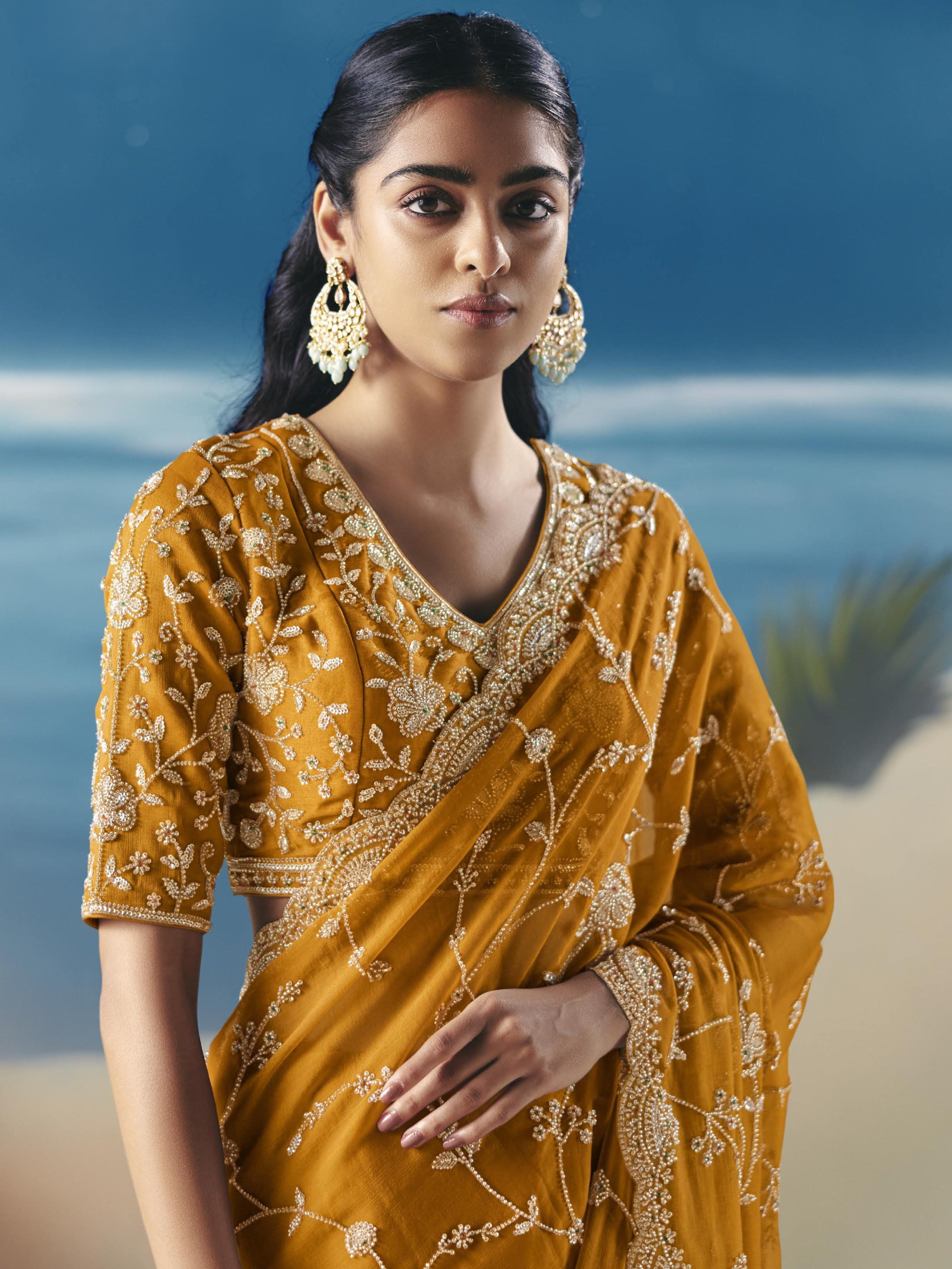 Maheshri Choli Saree - Roop Darshan