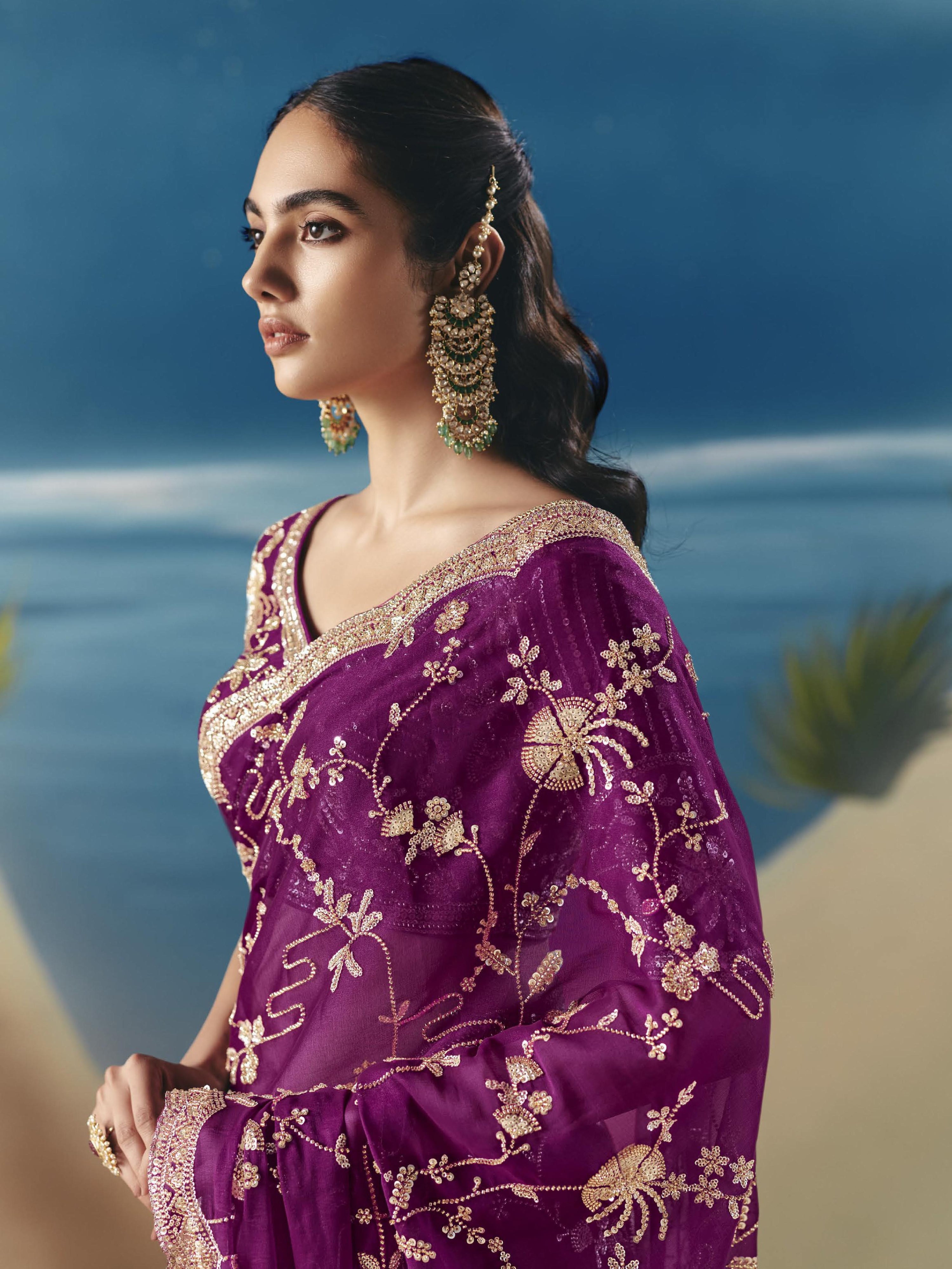 Maheshi Choli Saree - Roop Darshan