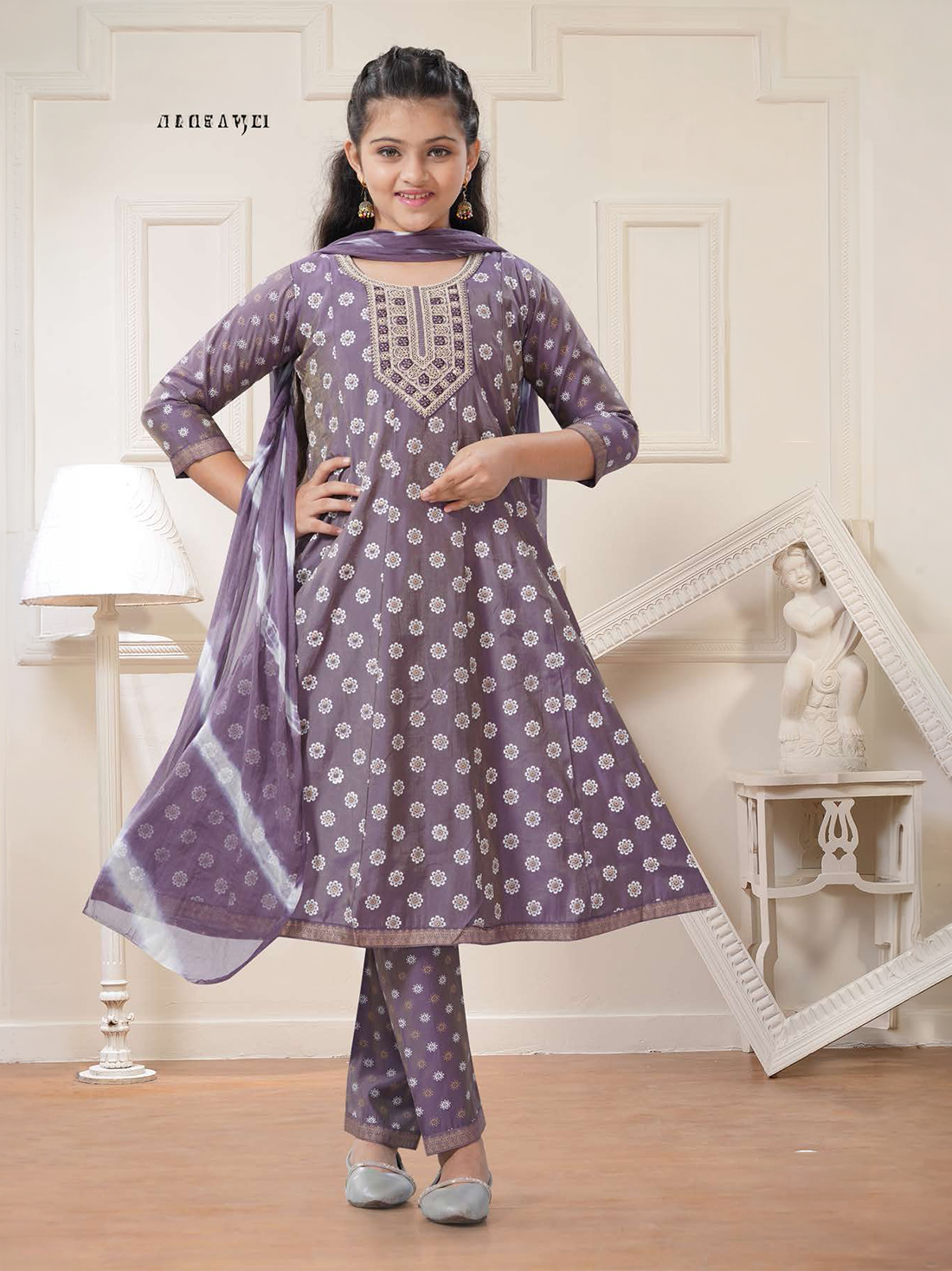 Taara Silk Flair Suit