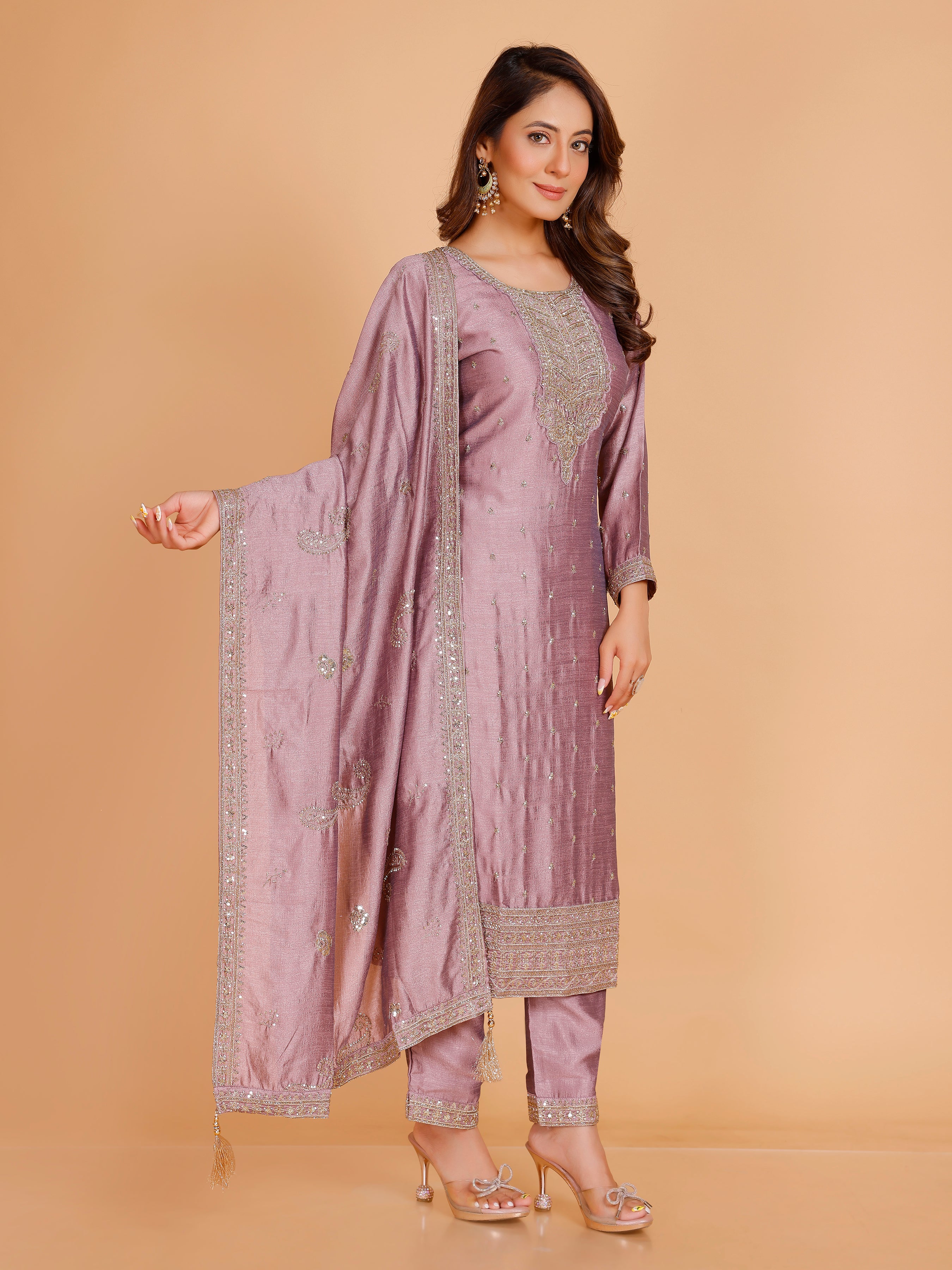 Kashish Silk Straight Suit
