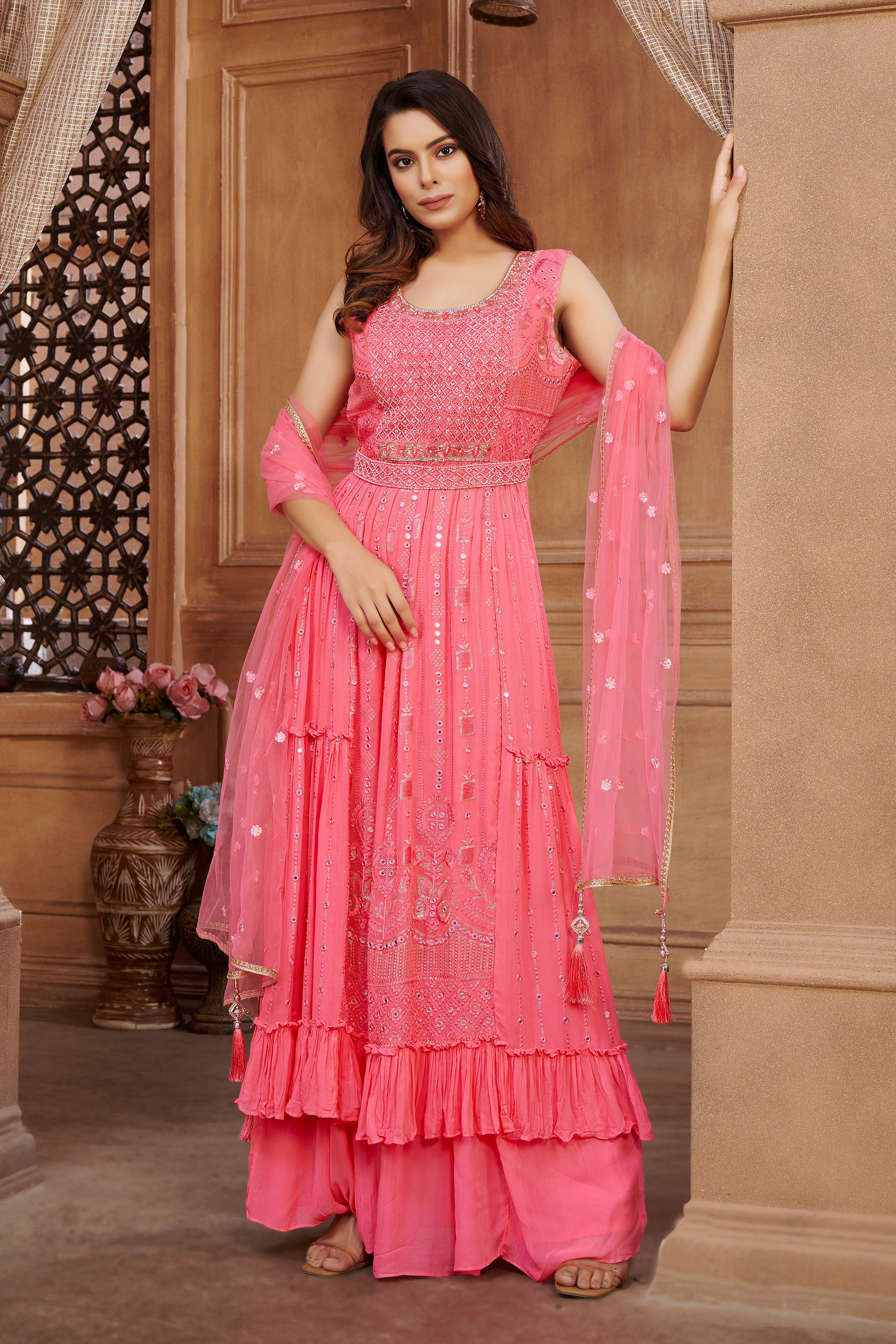 Mahi Palazzo Suit - Roop Darshan