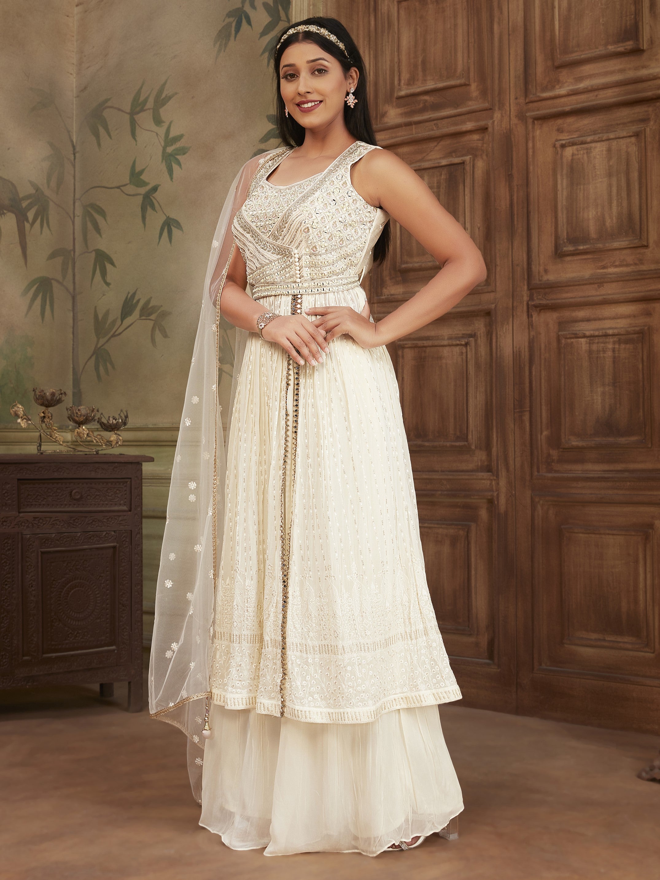 Mira Palazzo Suit - Roop Darshan