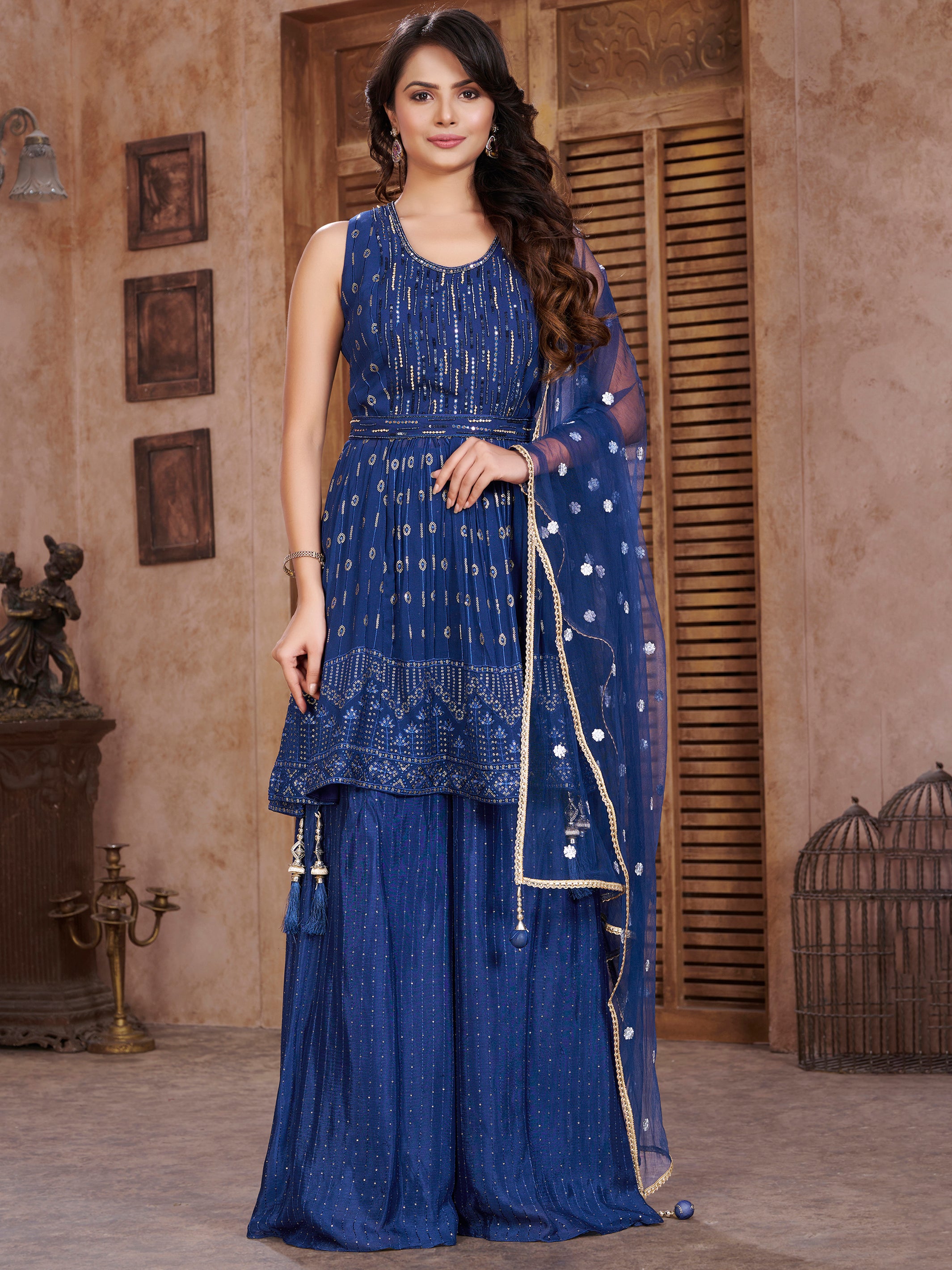 Nathalia Palazzo Suit - Roop Darshan
