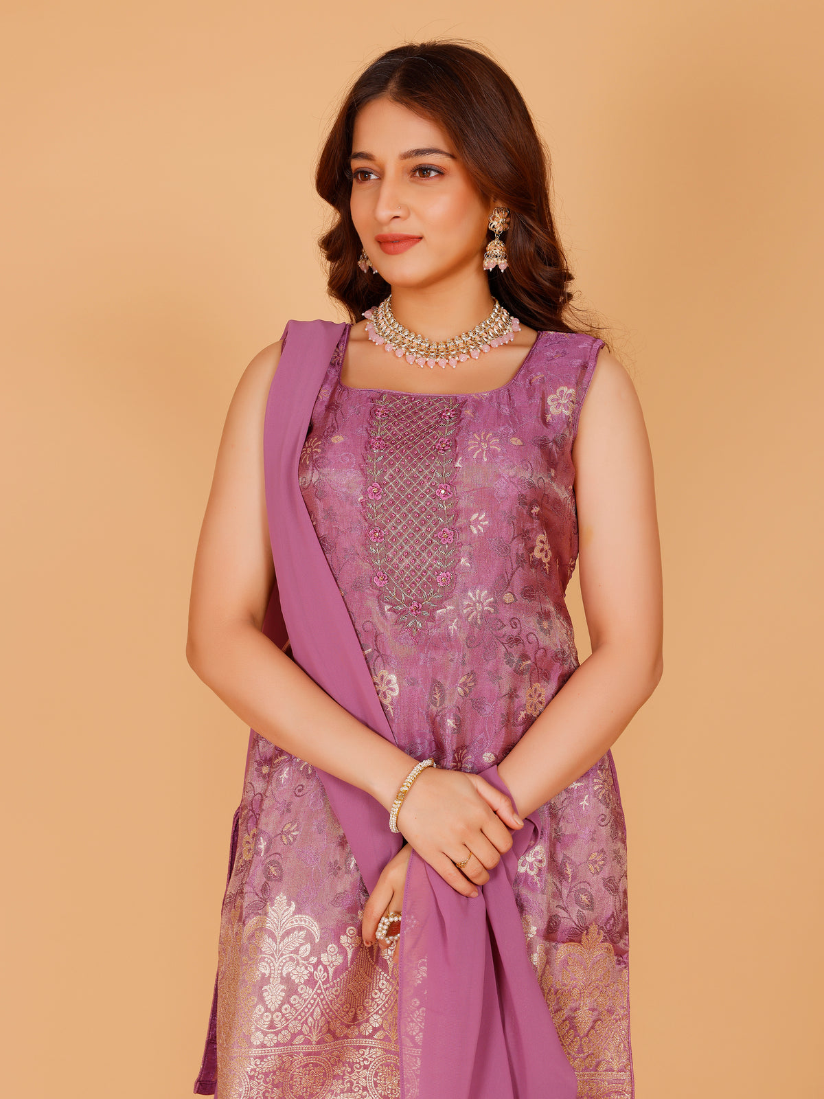 Savya Silk Palazzo Suit