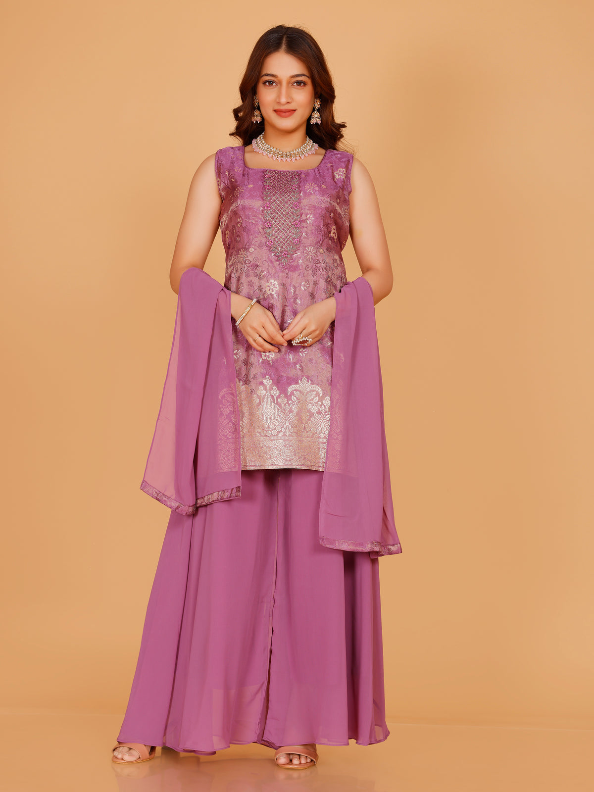 Savya Silk Palazzo Suit