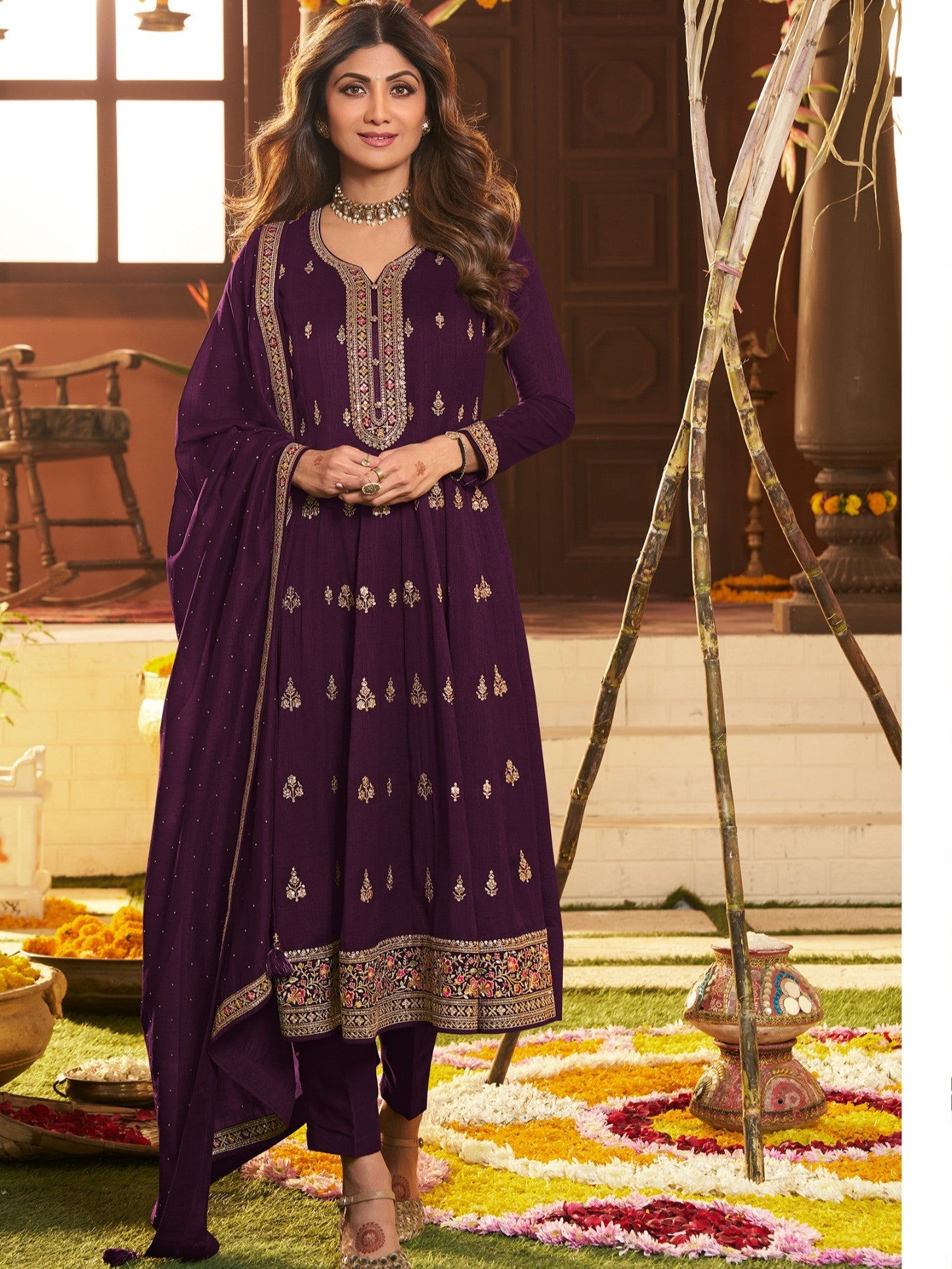 Shamisha Flair Kamiz & Pant - Roop Darshan