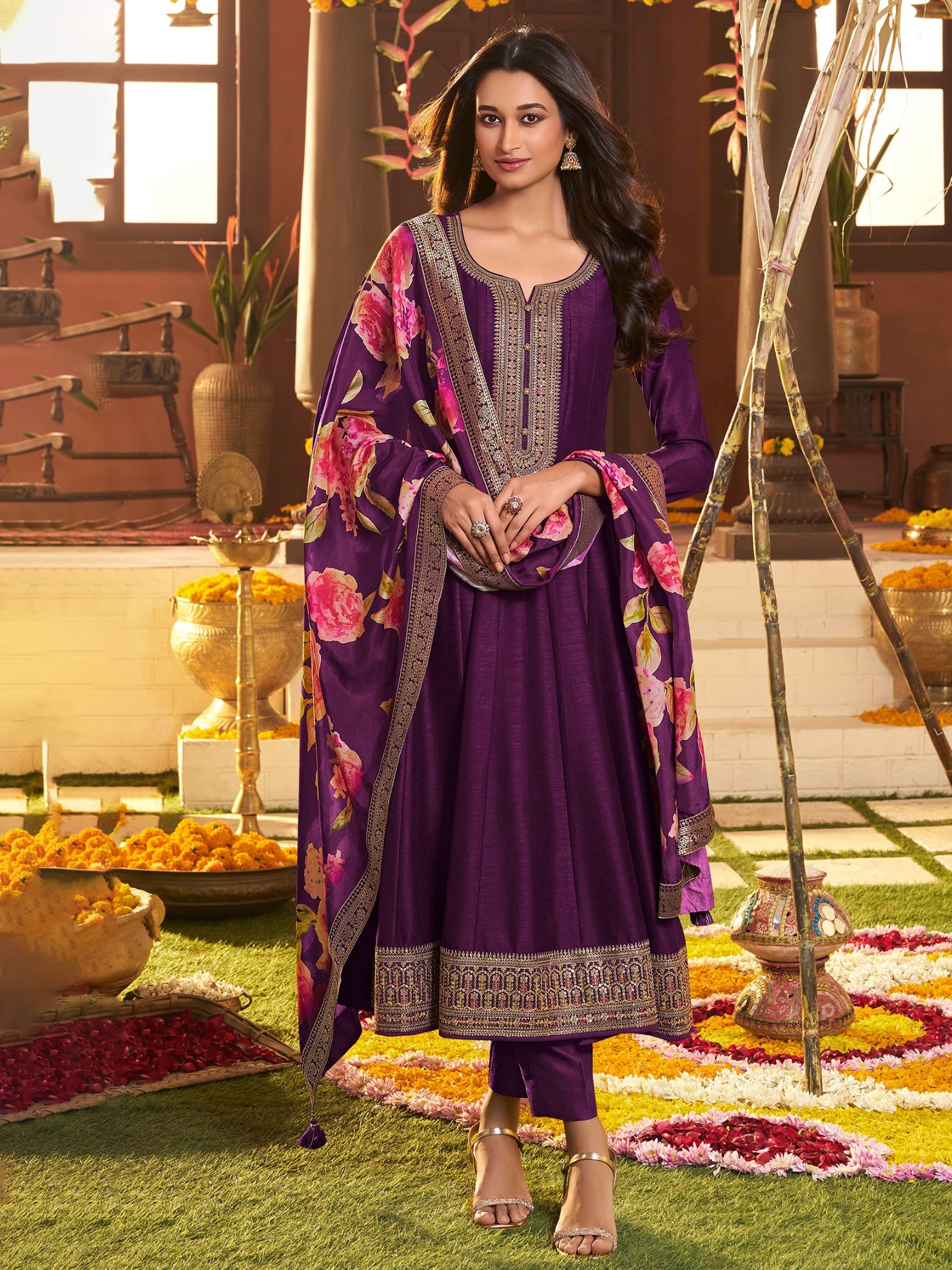 Visha Flair Kamiz & Pant - Roop Darshan