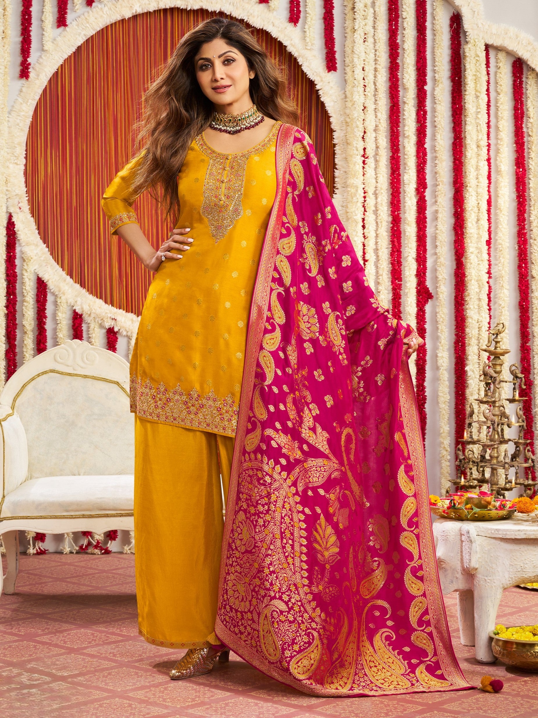 Priya Palazzo Suit - Roop Darshan
