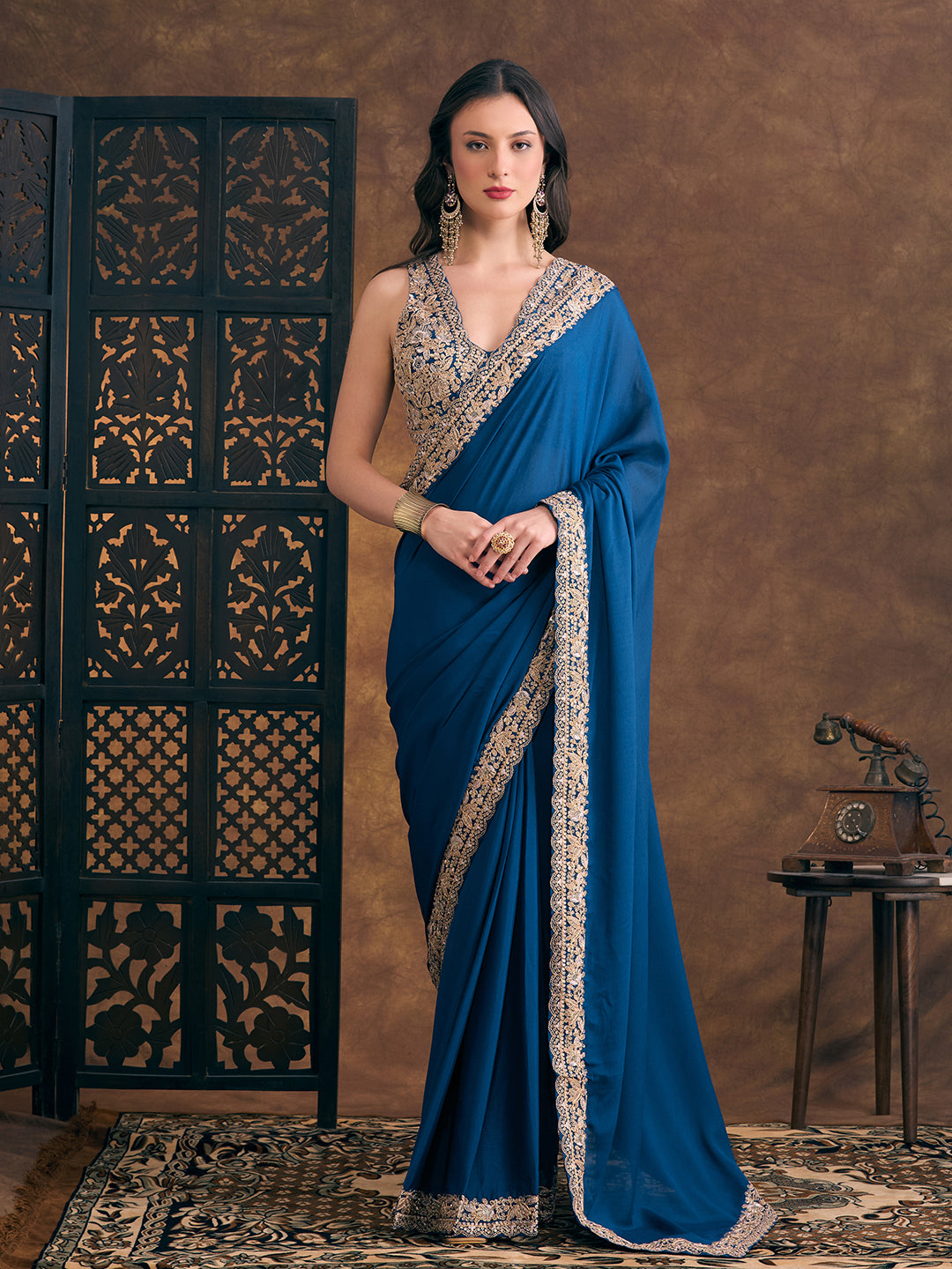Nora Ready To Wear Choli Saree - Roop Darshan