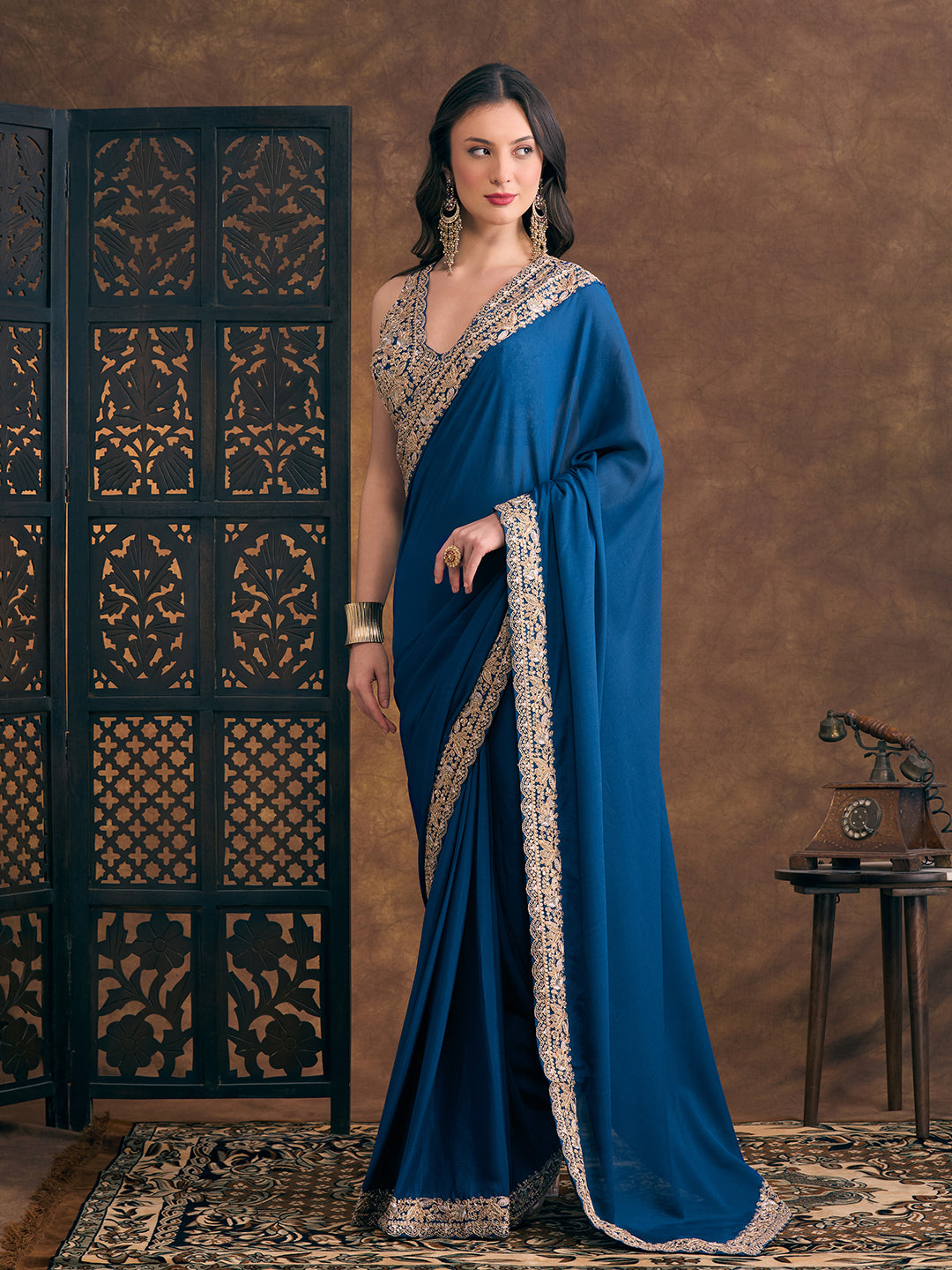 Nora Ready To Wear Choli Saree - Roop Darshan