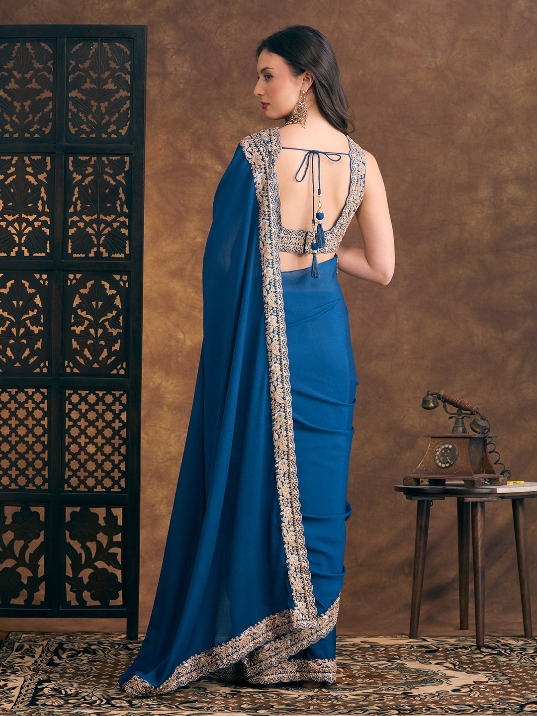Nora Ready To Wear Choli Saree - Roop Darshan