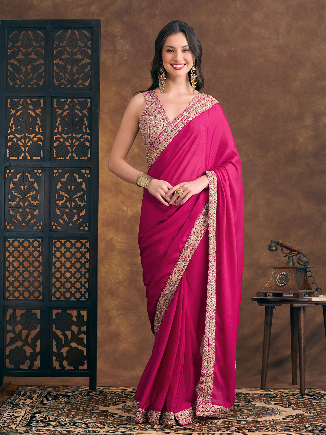 Nora Ready To Wear Choli Saree - Roop Darshan