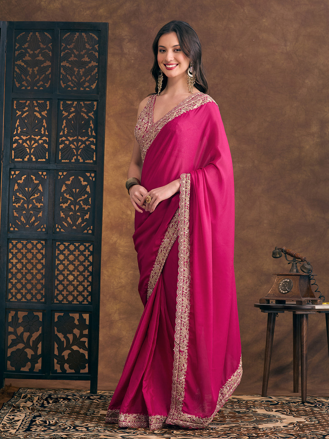 Nora Ready To Wear Choli Saree - Roop Darshan