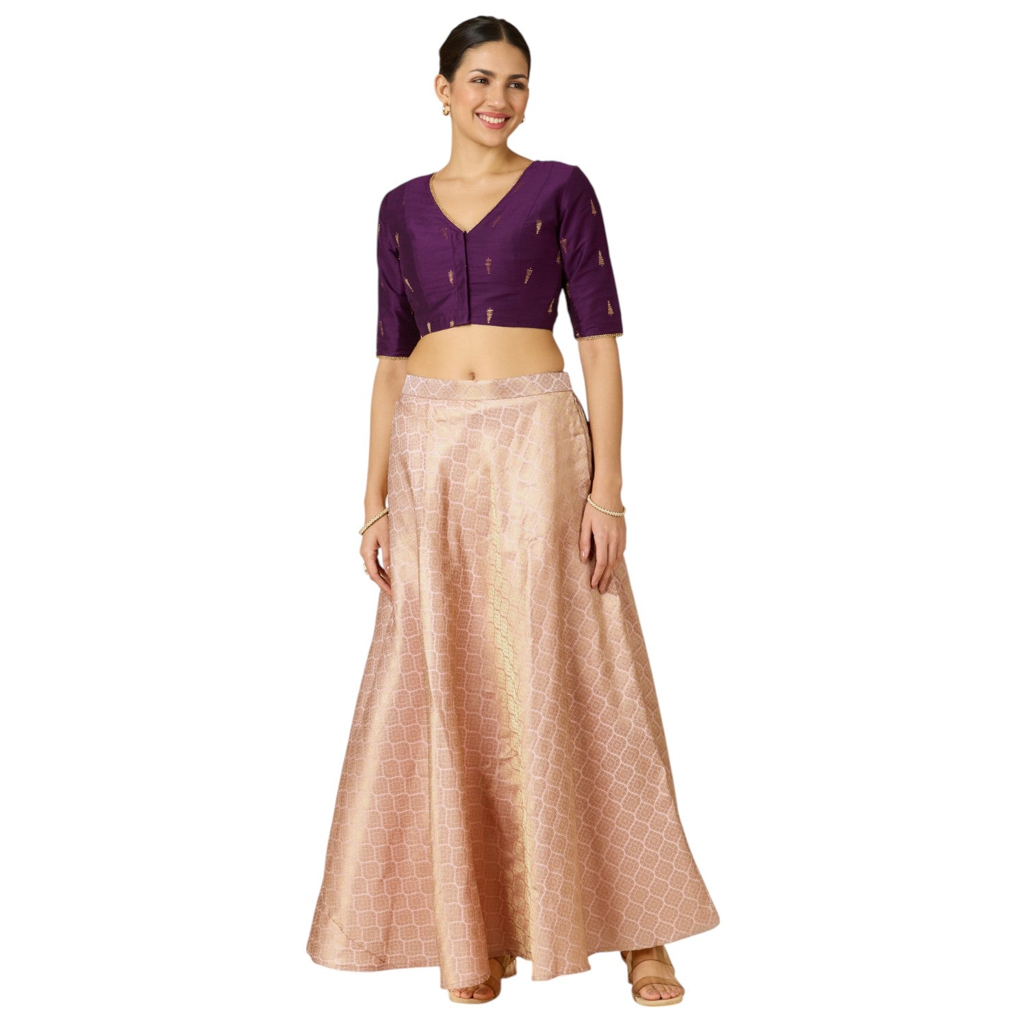 Dhara Brocade Skirt - Roop Darshan