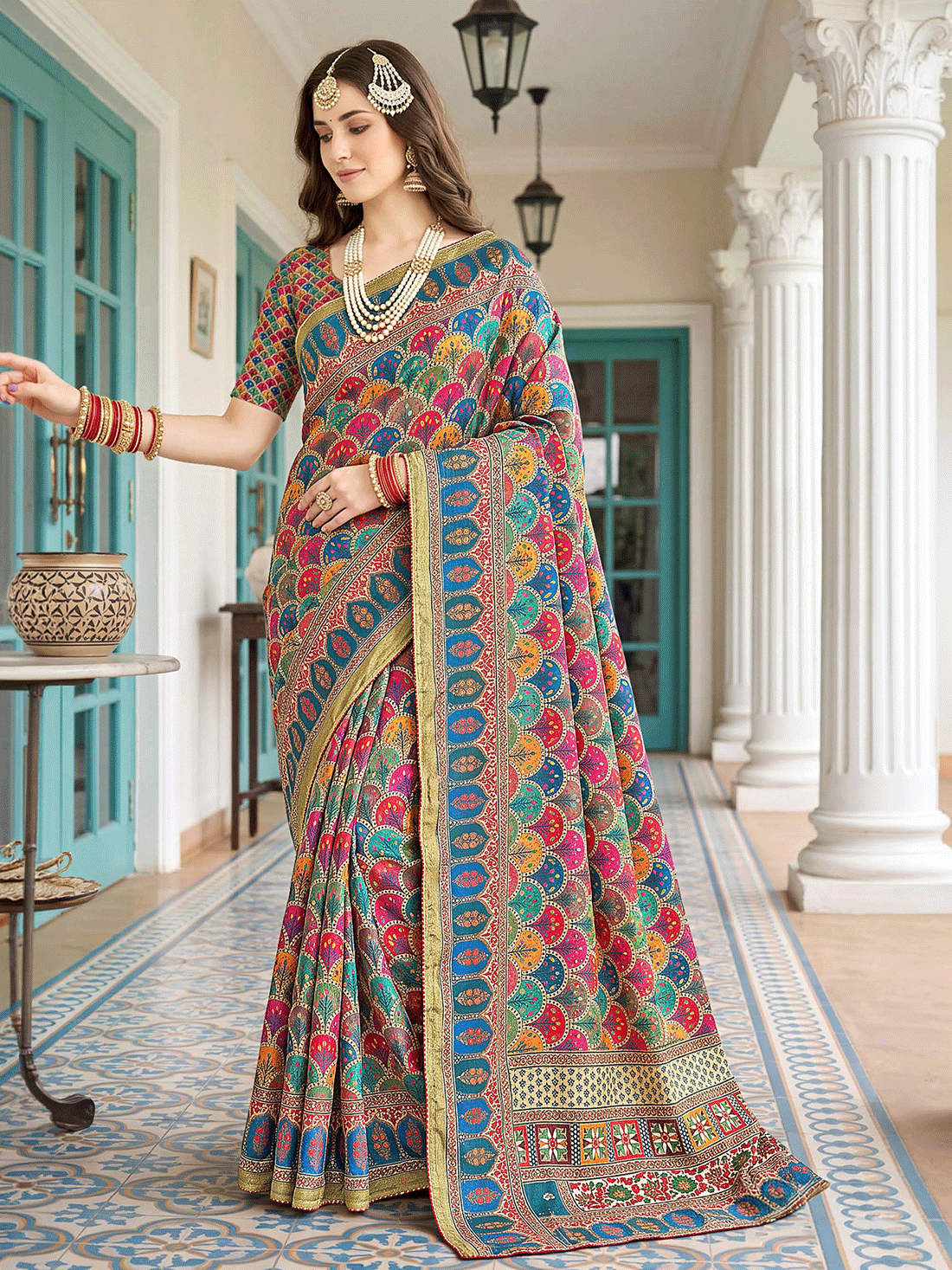 Hema Crepe Printed Saree