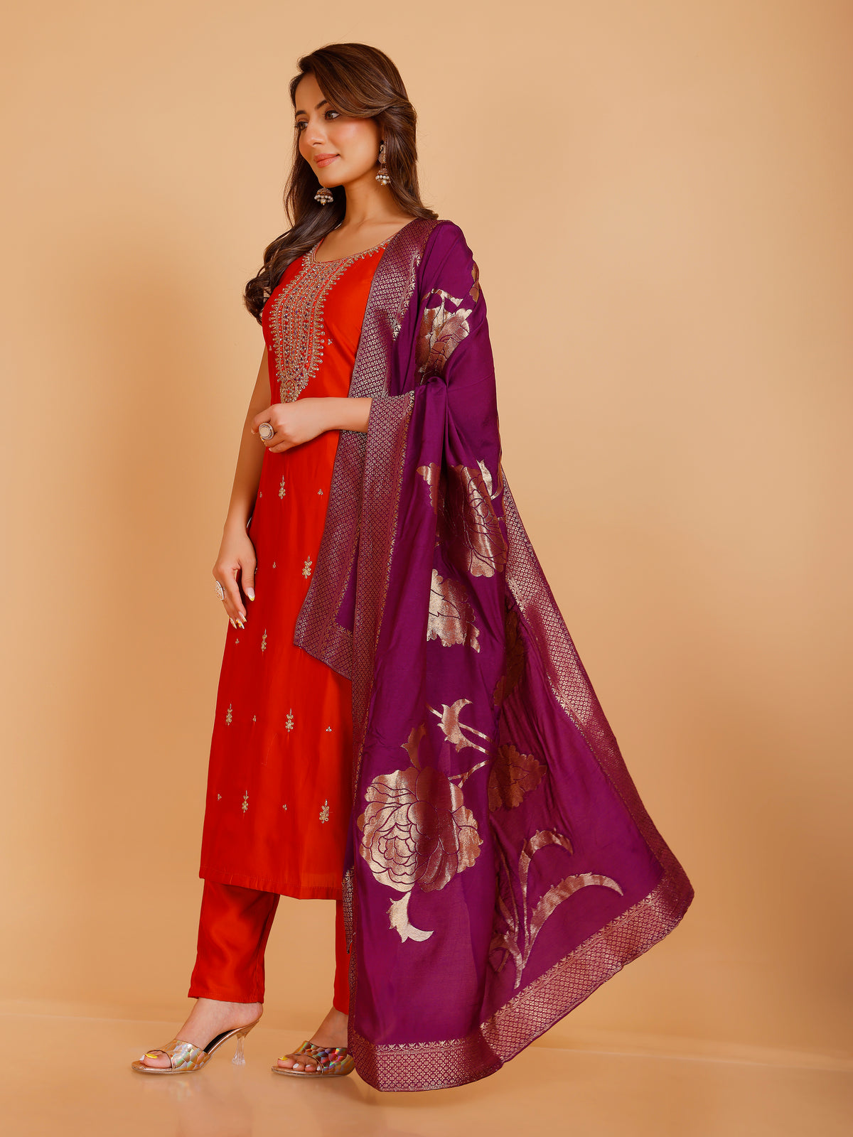 Vamika Silk Straight Suit