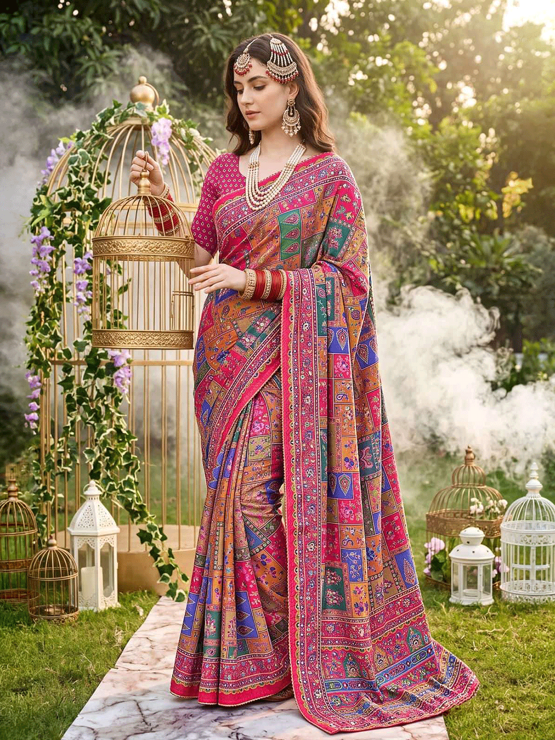 Dhyani Crepe Printed Saree