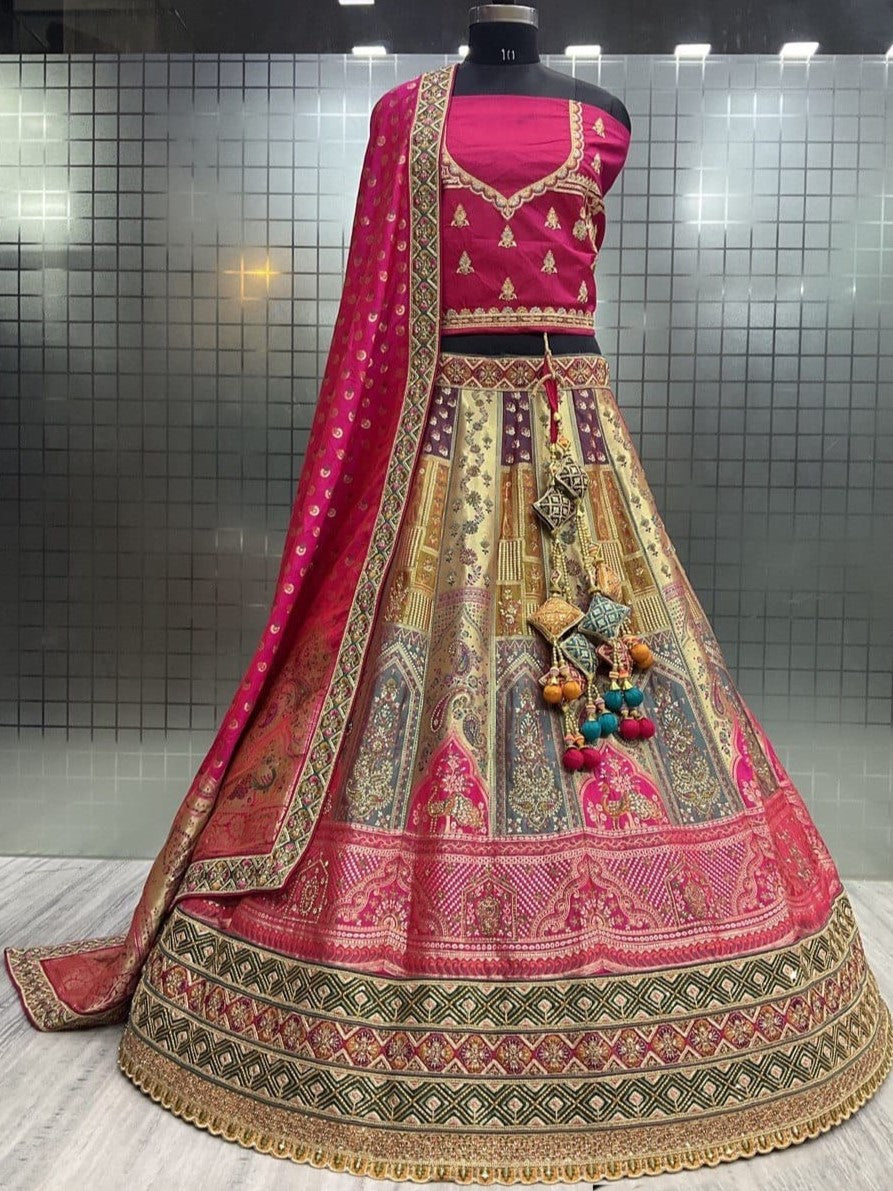 Akshu Unstitched Lehenga Choli - Roop Darshan