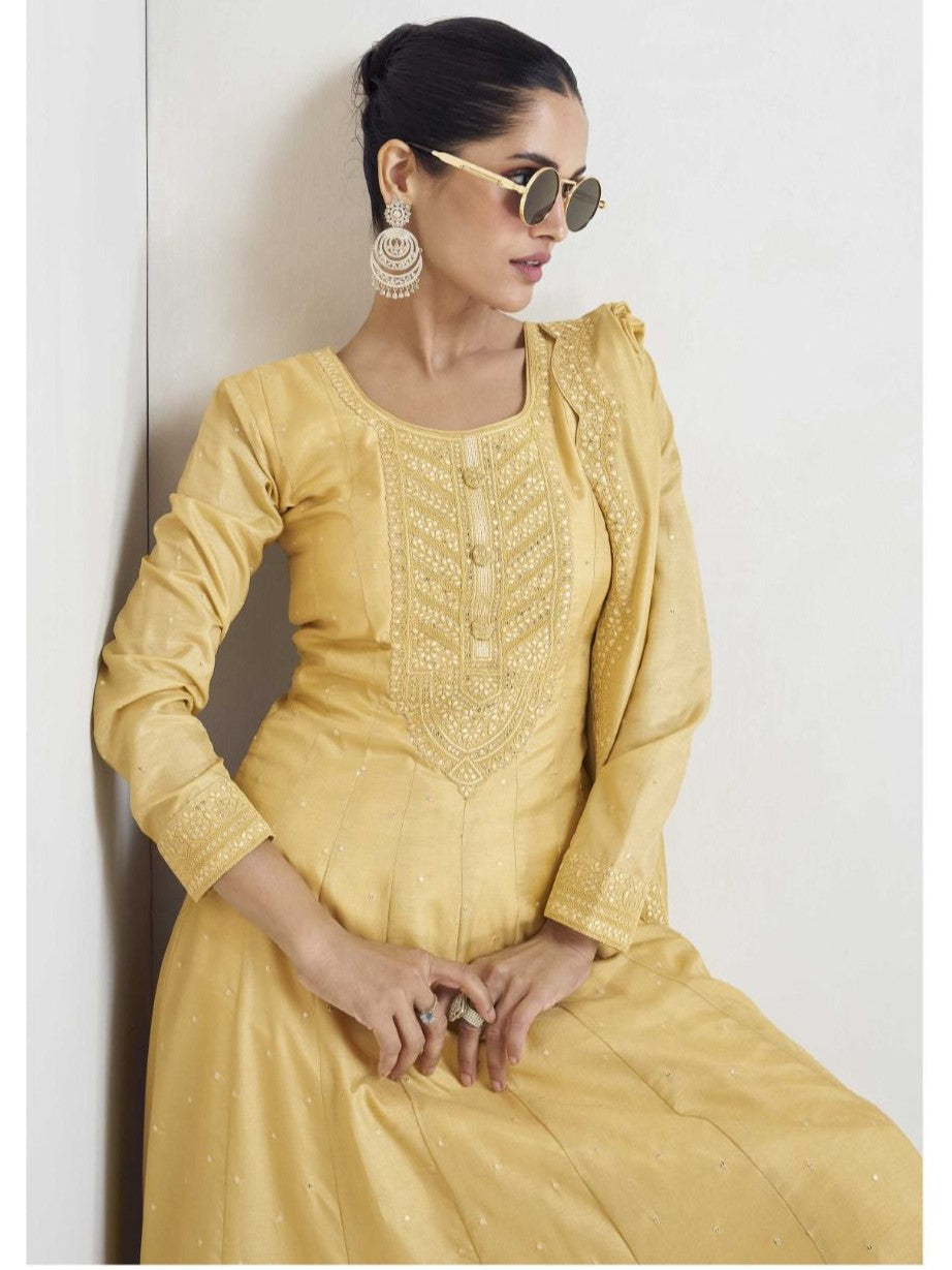 Nisha Gown With Dupatta - Roop Darshan