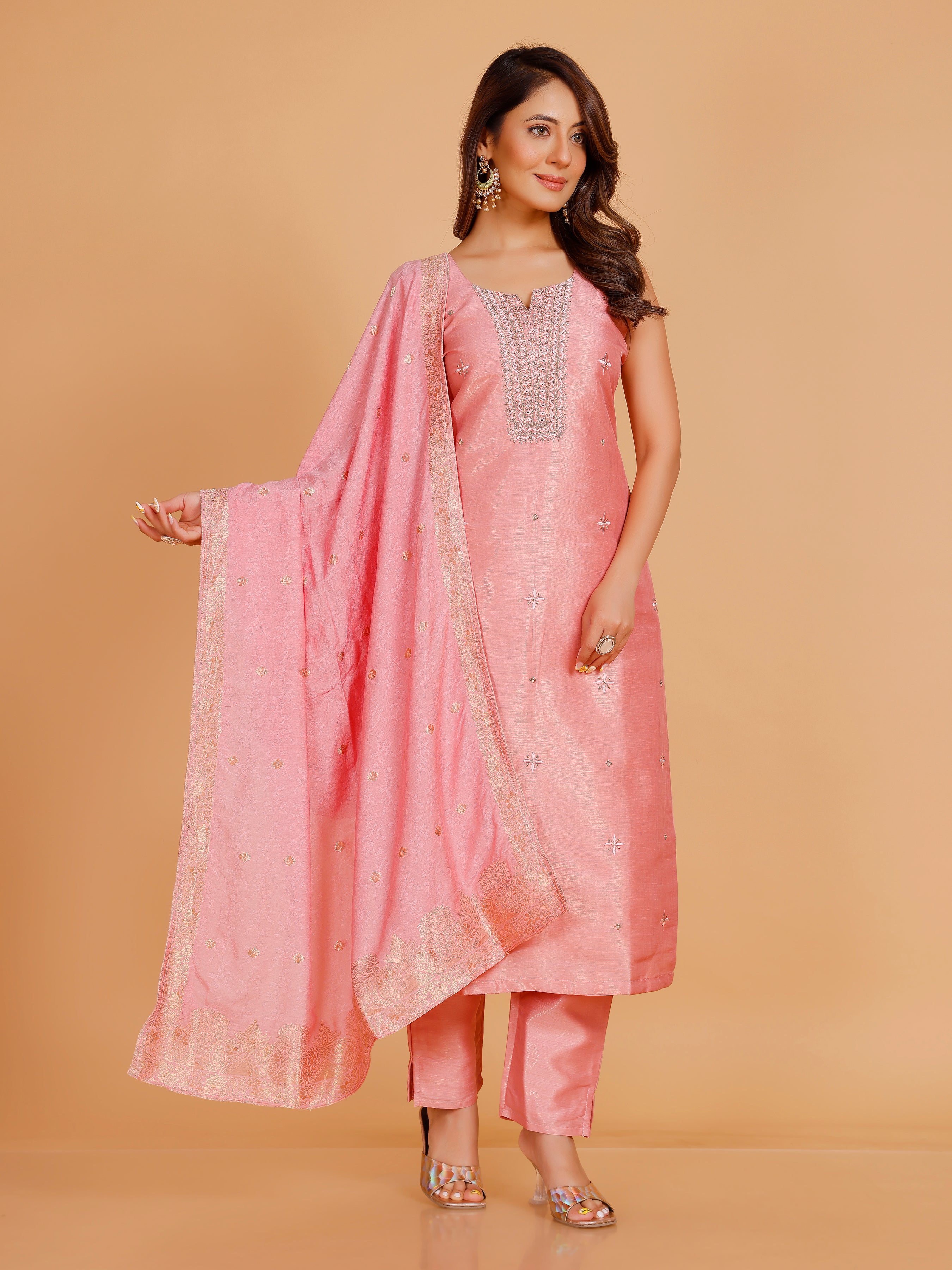 Grishma Silk Straight Suit