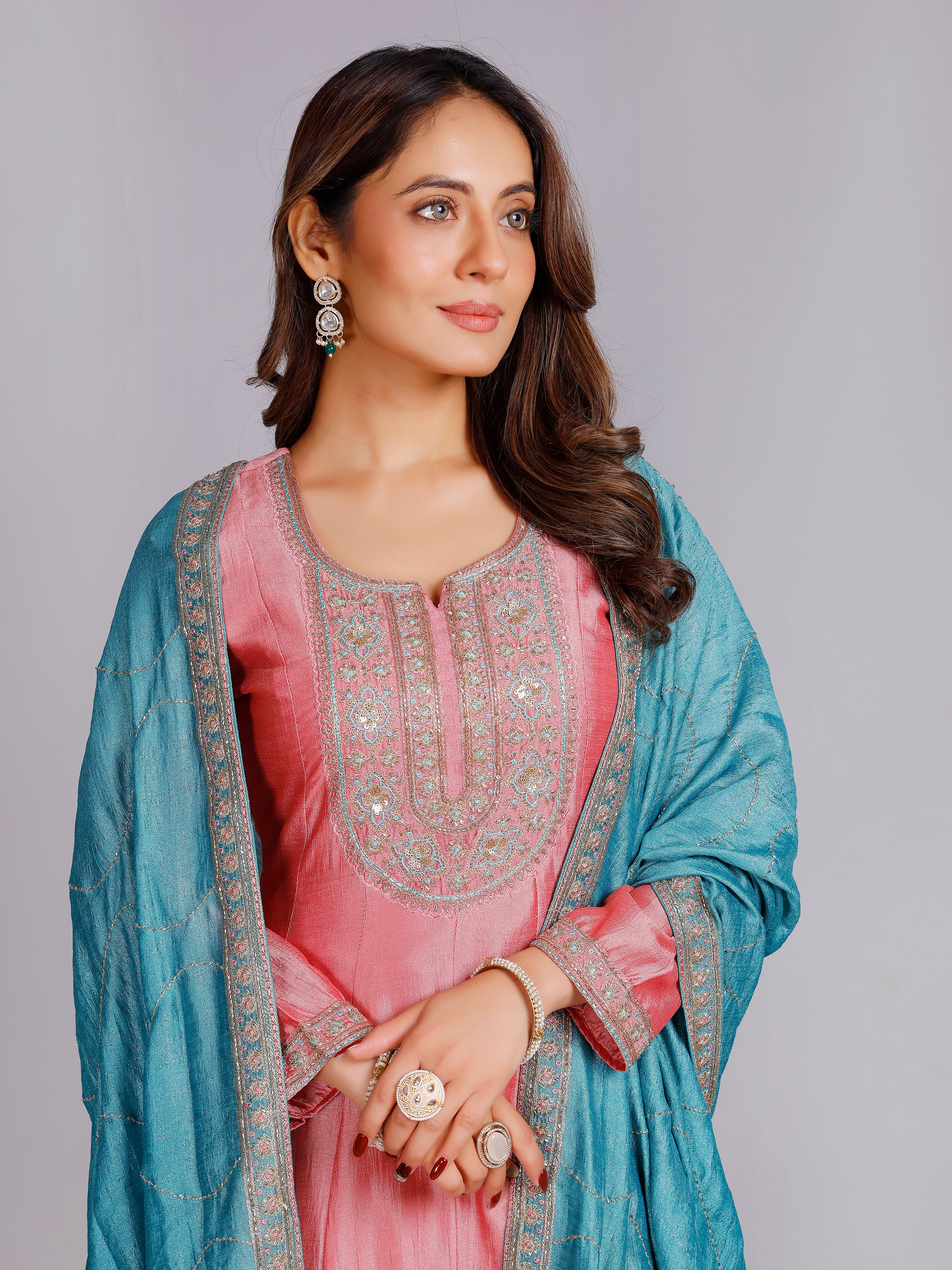 Rishita Silk Embellished Suit