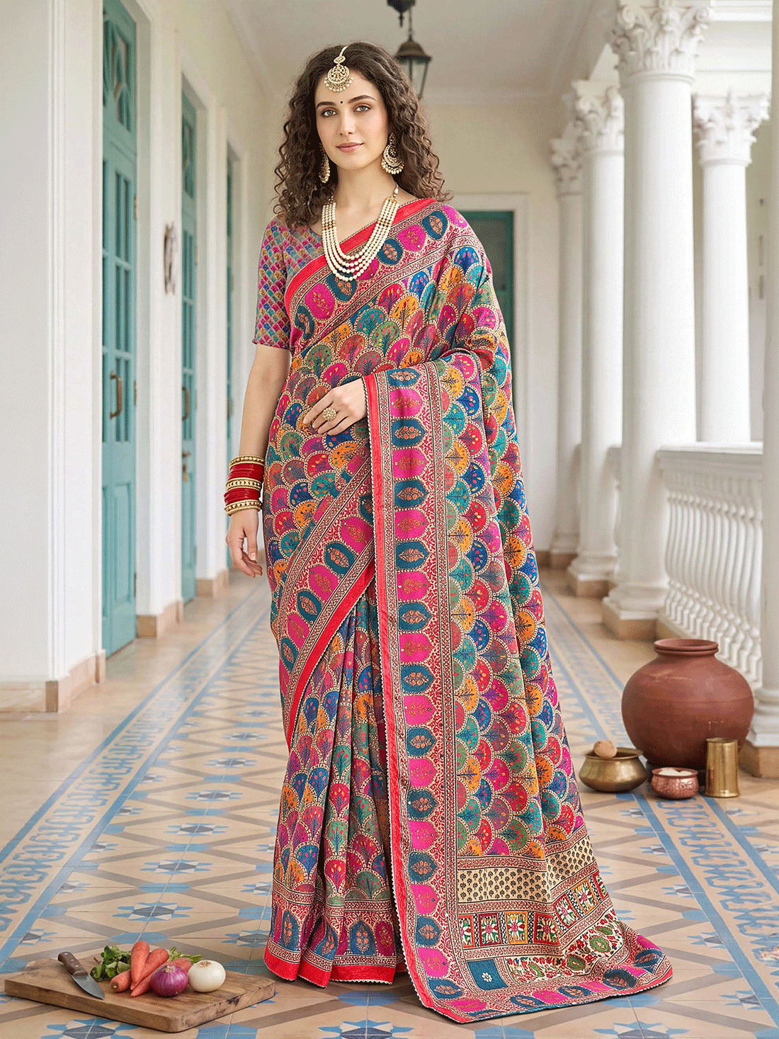 Hema Crepe Printed Saree