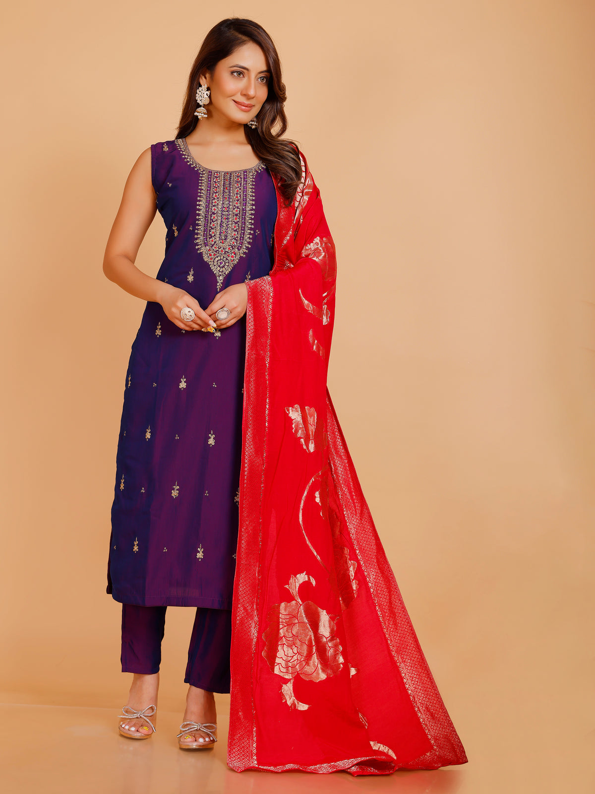 Vamika Silk Straight Suit