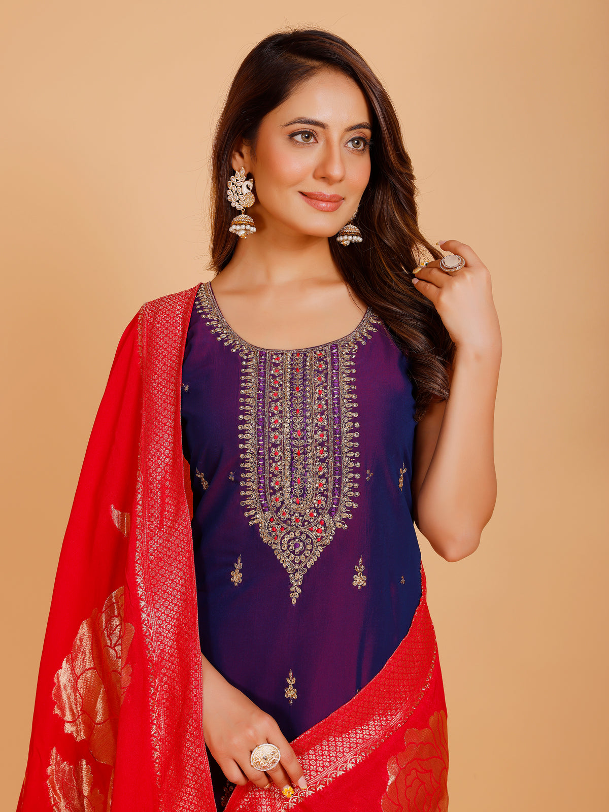 Vamika Silk Straight Suit