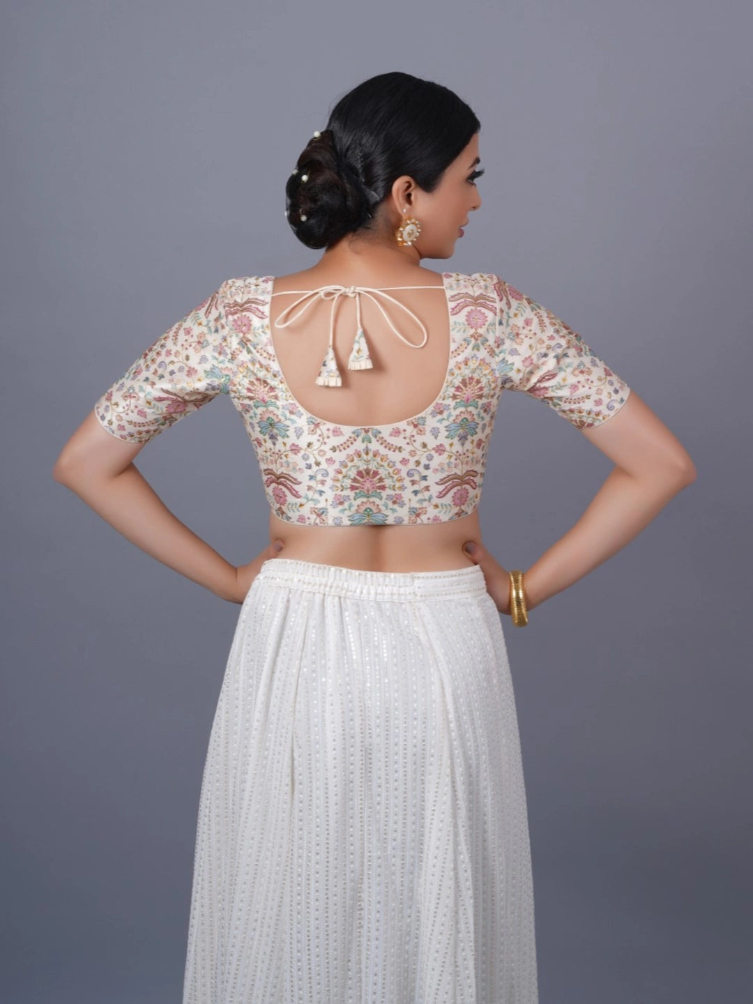 Silk Printed Blouse