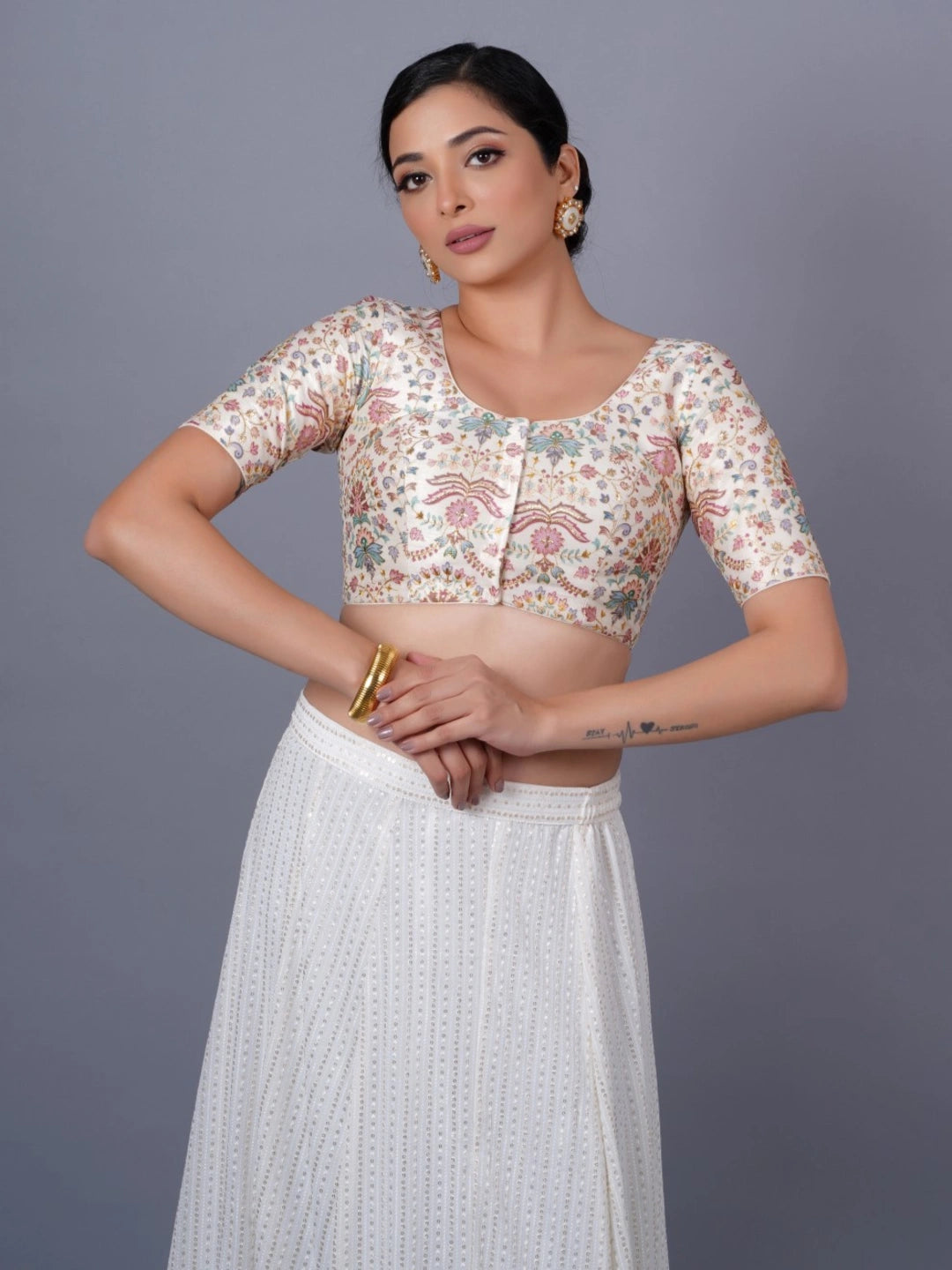 Silk Printed Blouse