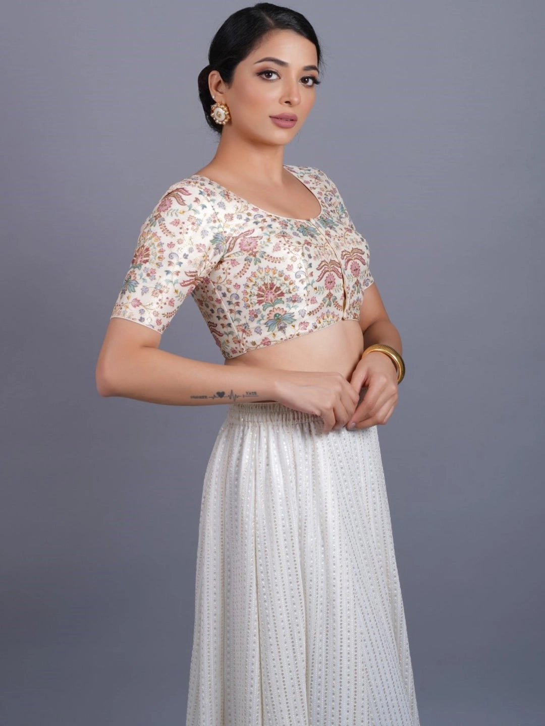 Silk Printed Blouse