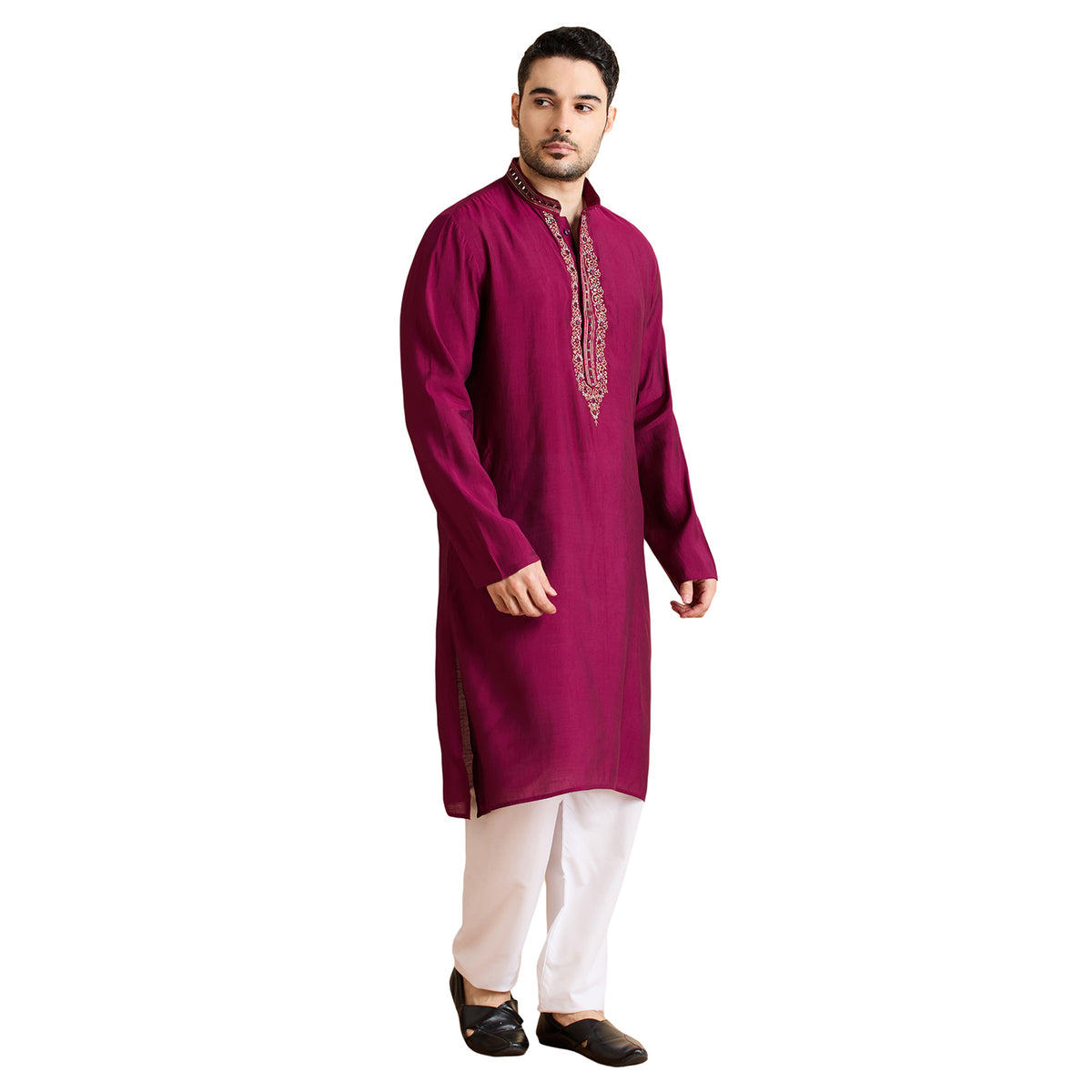 Silk Zari Tiki Kurta Set