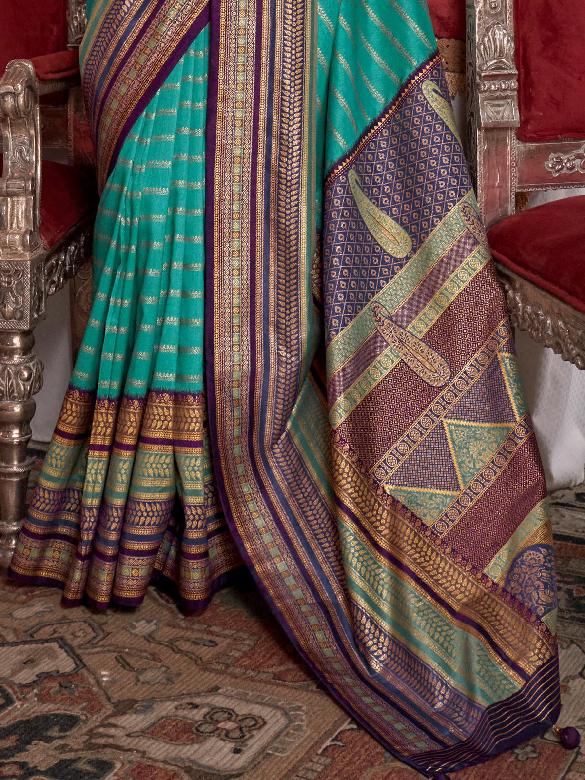Akila Silk Printed Saree - Roop Darshan