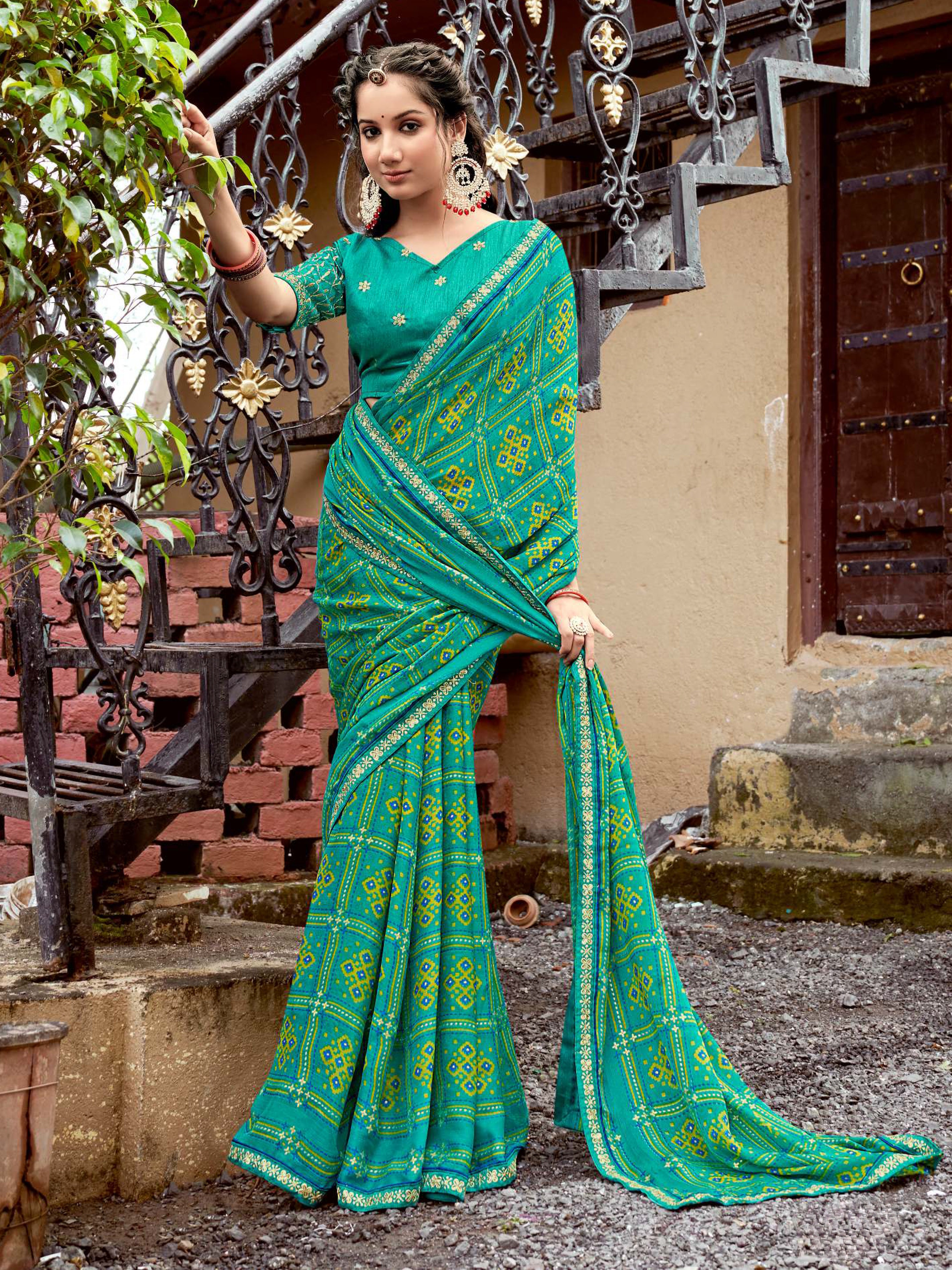 Maher Bandhani Saree - Roop Darshan