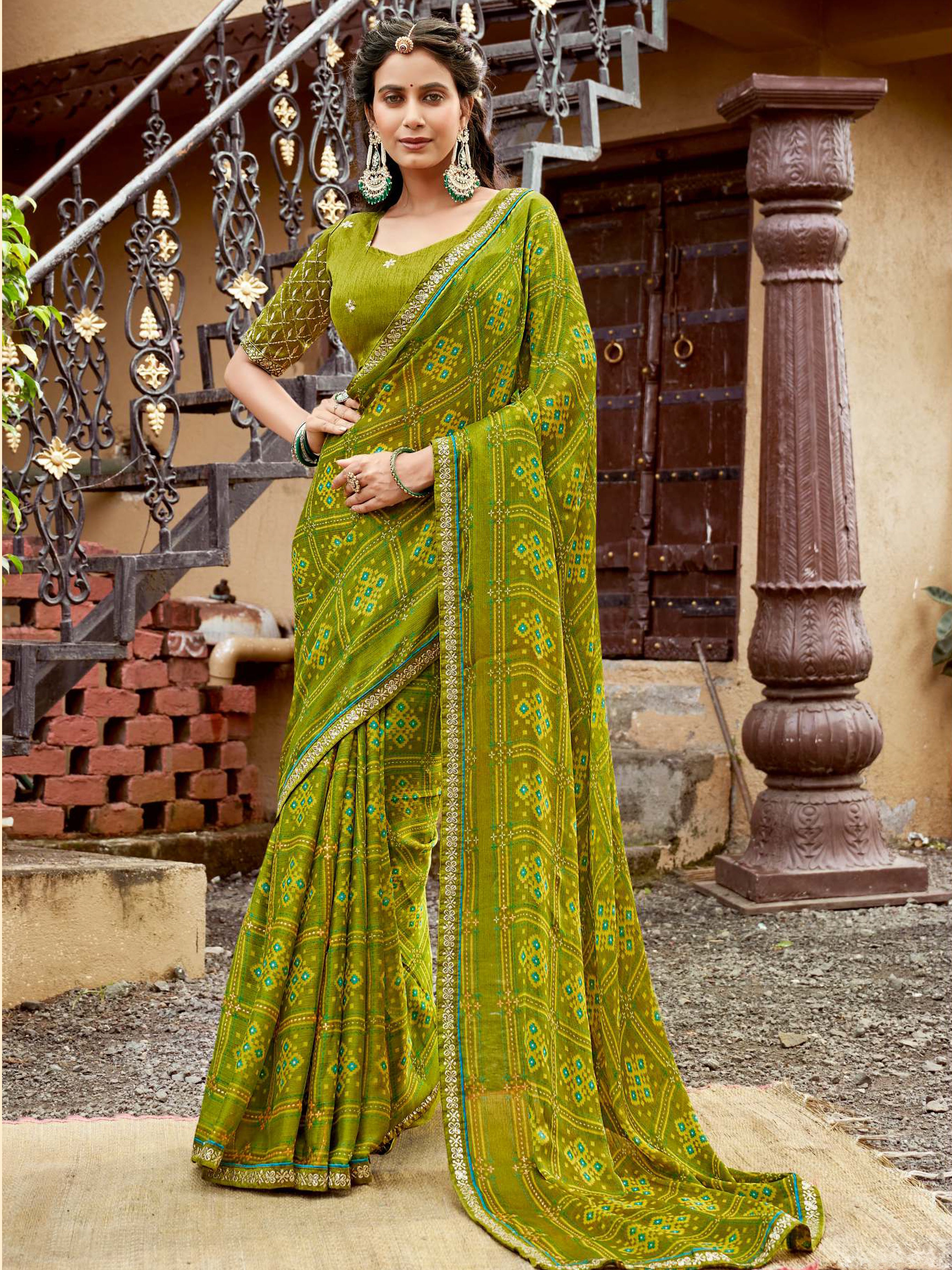 Maher Bandhani Saree - Roop Darshan