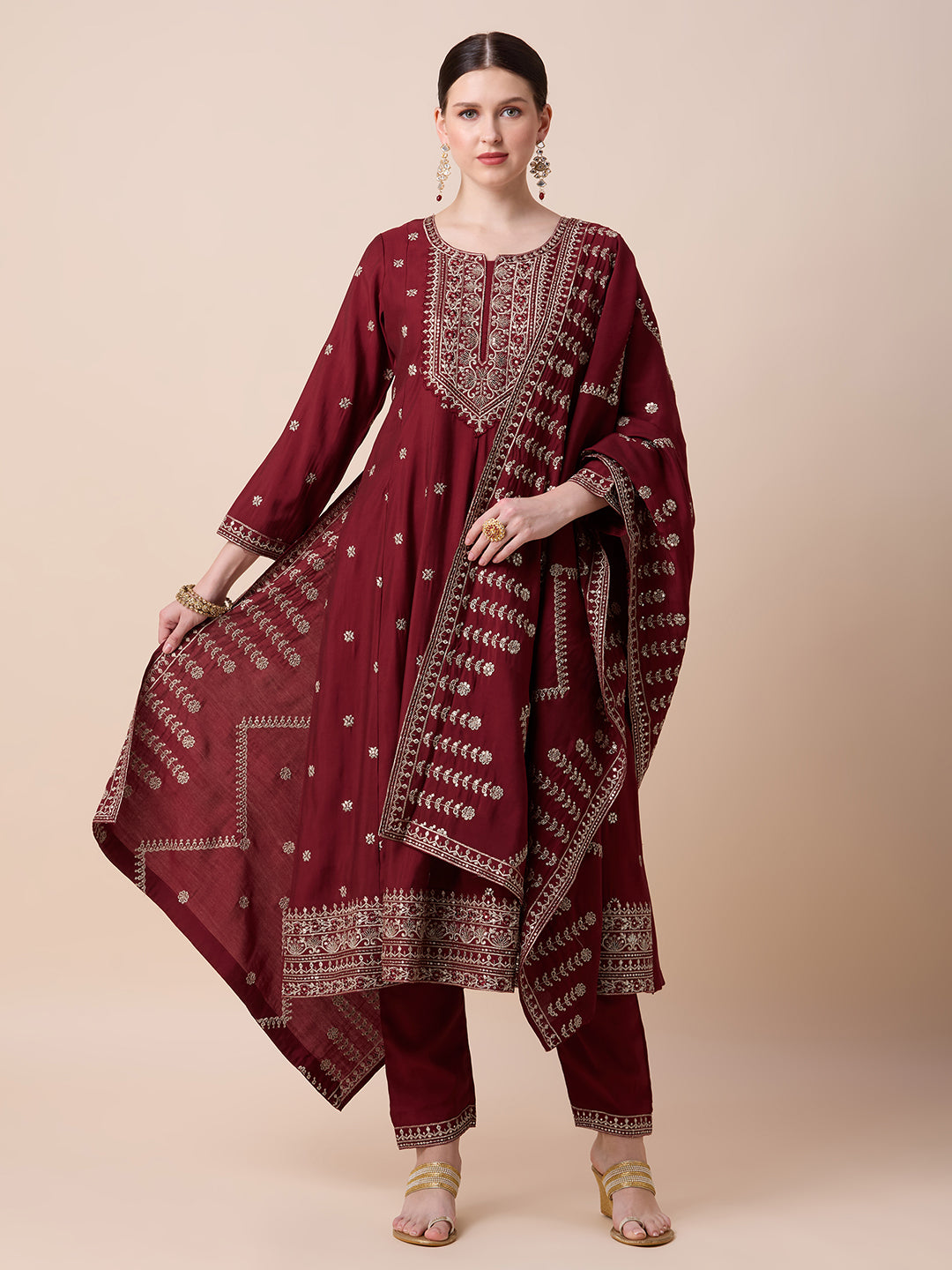 Nitara Flair Suit - Roop Darshan