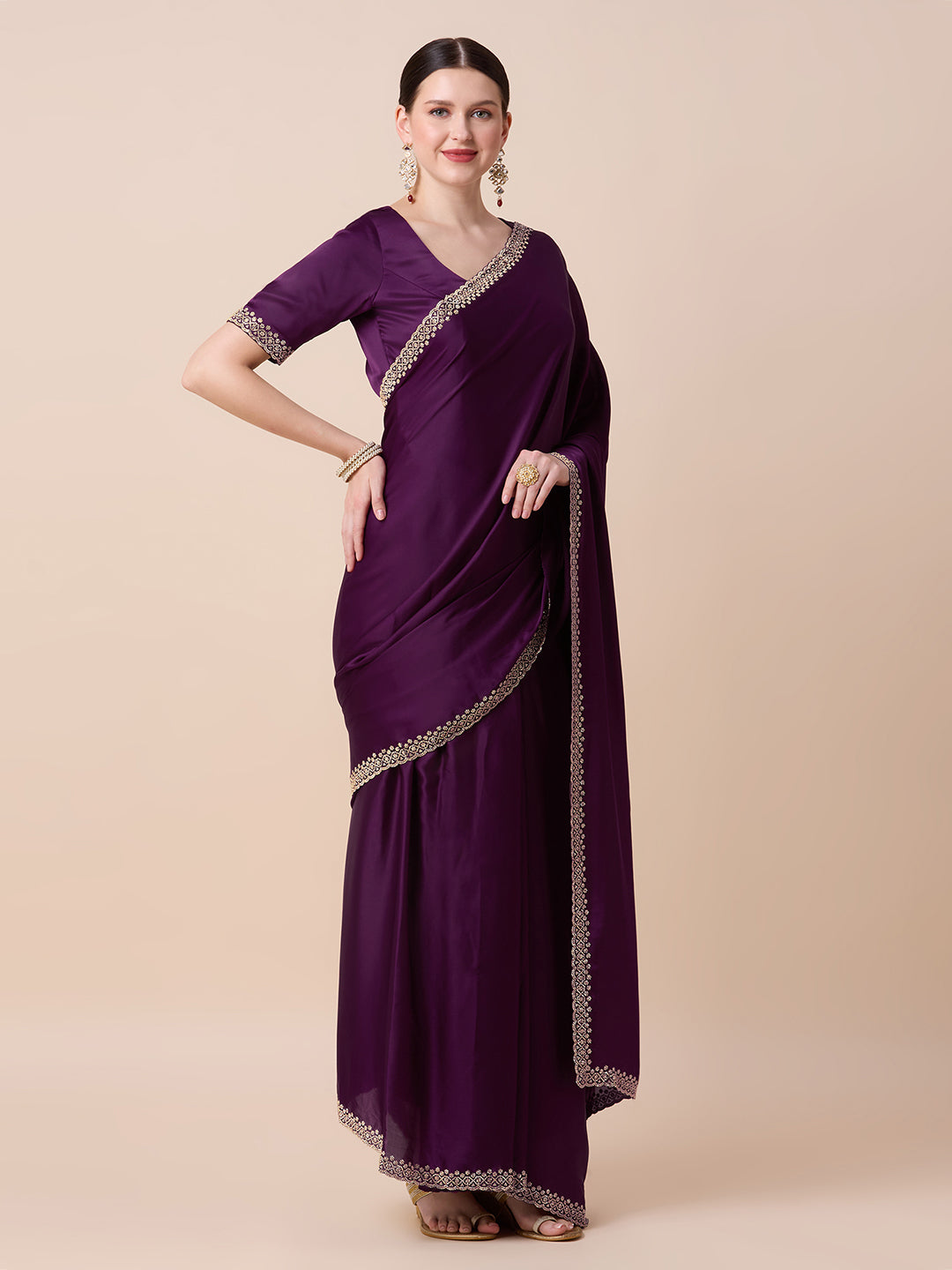 Vanya Ready to Wear Saree Gown - Roop Darshan